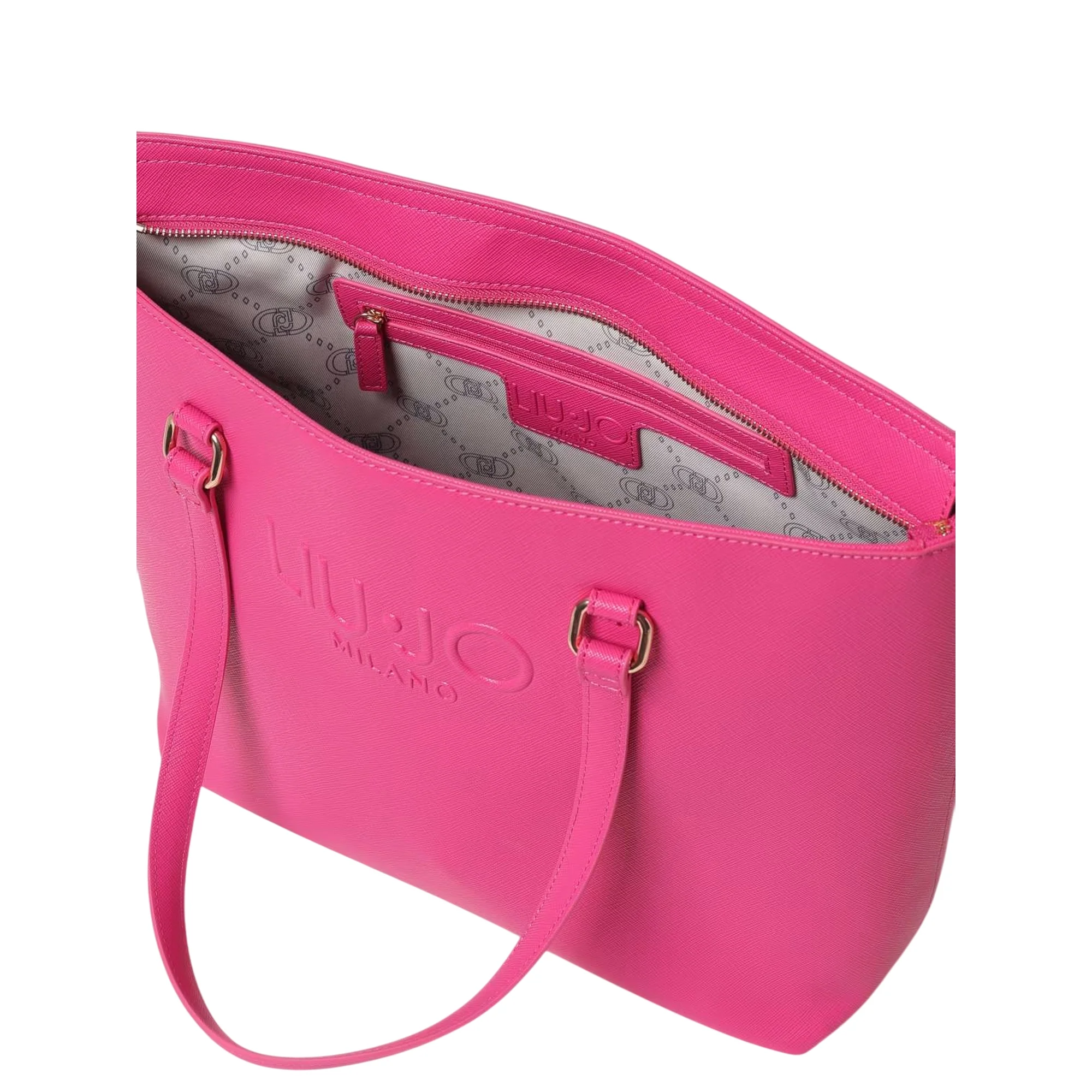 Borsa Donna a spalla Grande Fucsia - Image 3