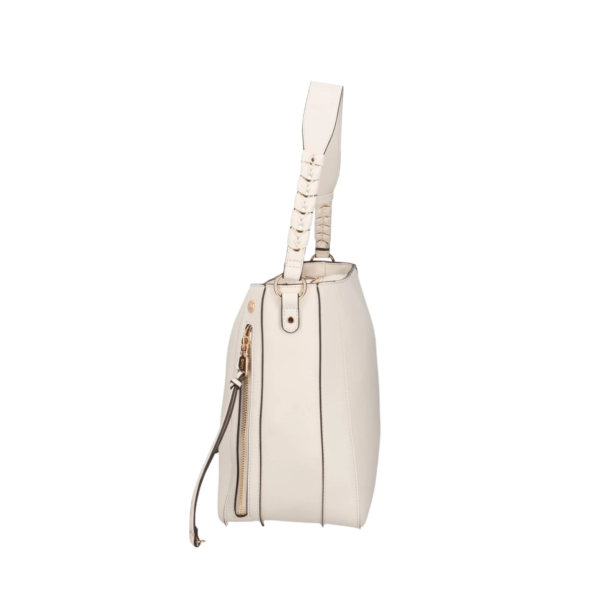 Borsa crema monospalla in ecopelle - Image 4