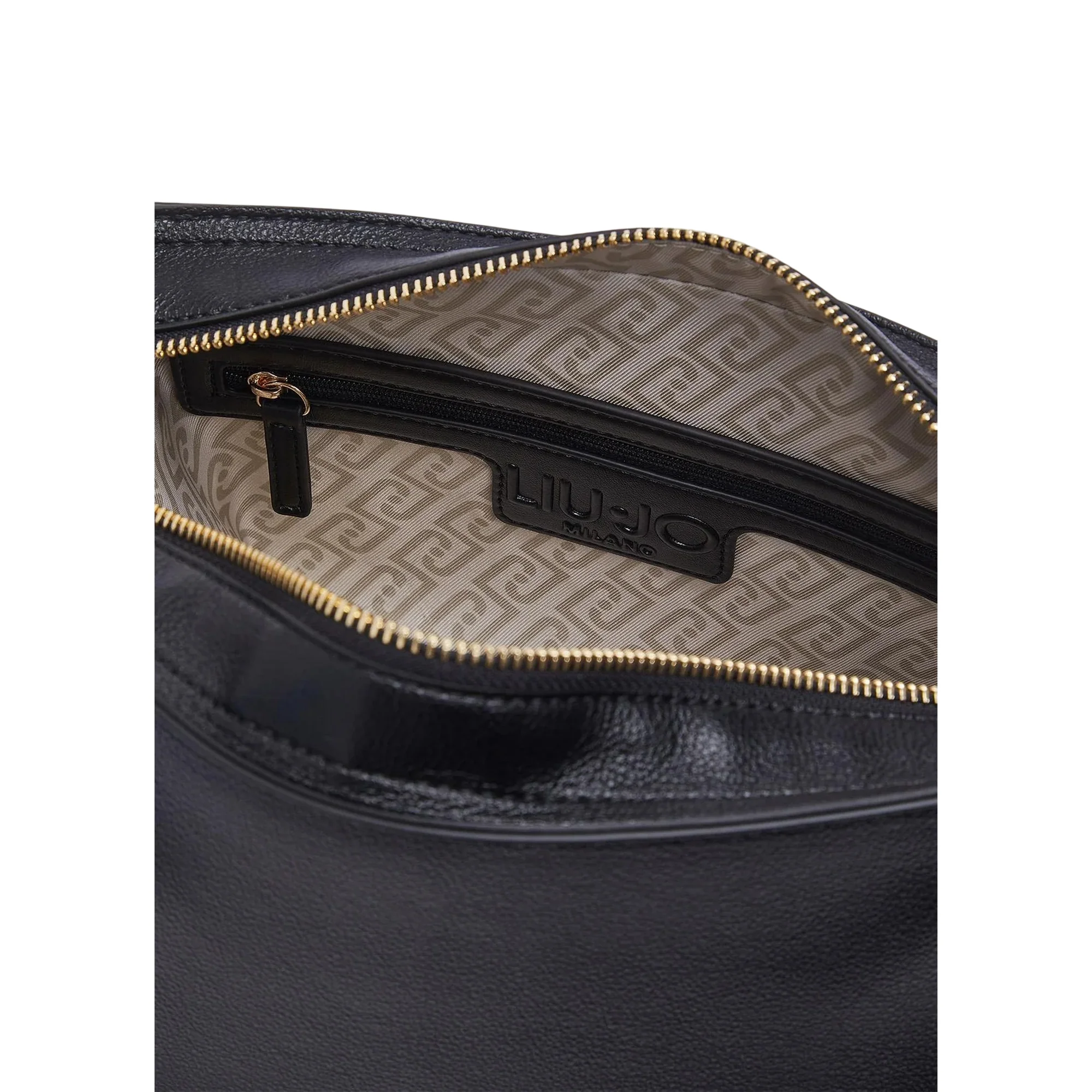 Borsa nera in ecopelle monospalla - Image 6