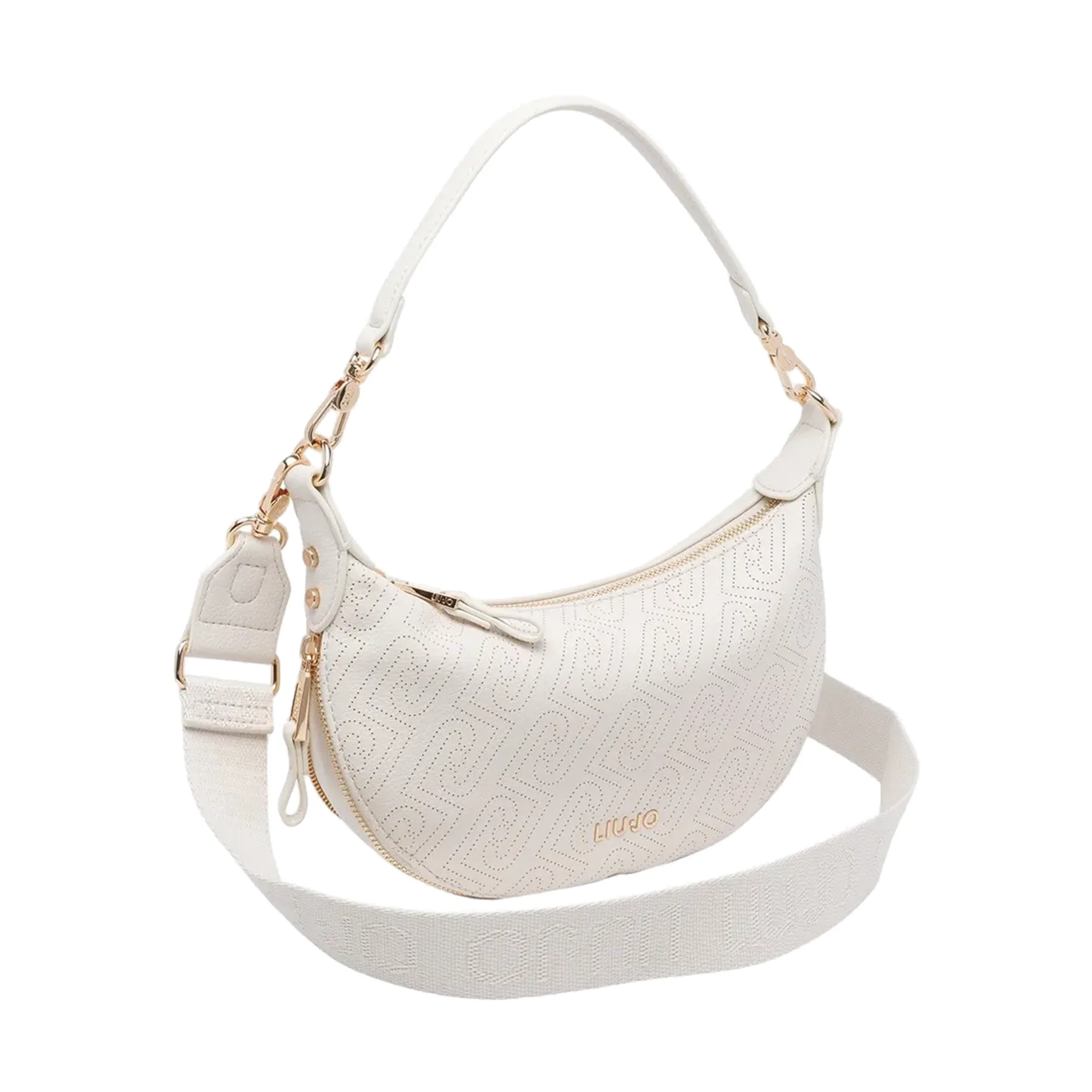 Borsa a spalla Donna con tracolla aggiunta Bianco - Image 2