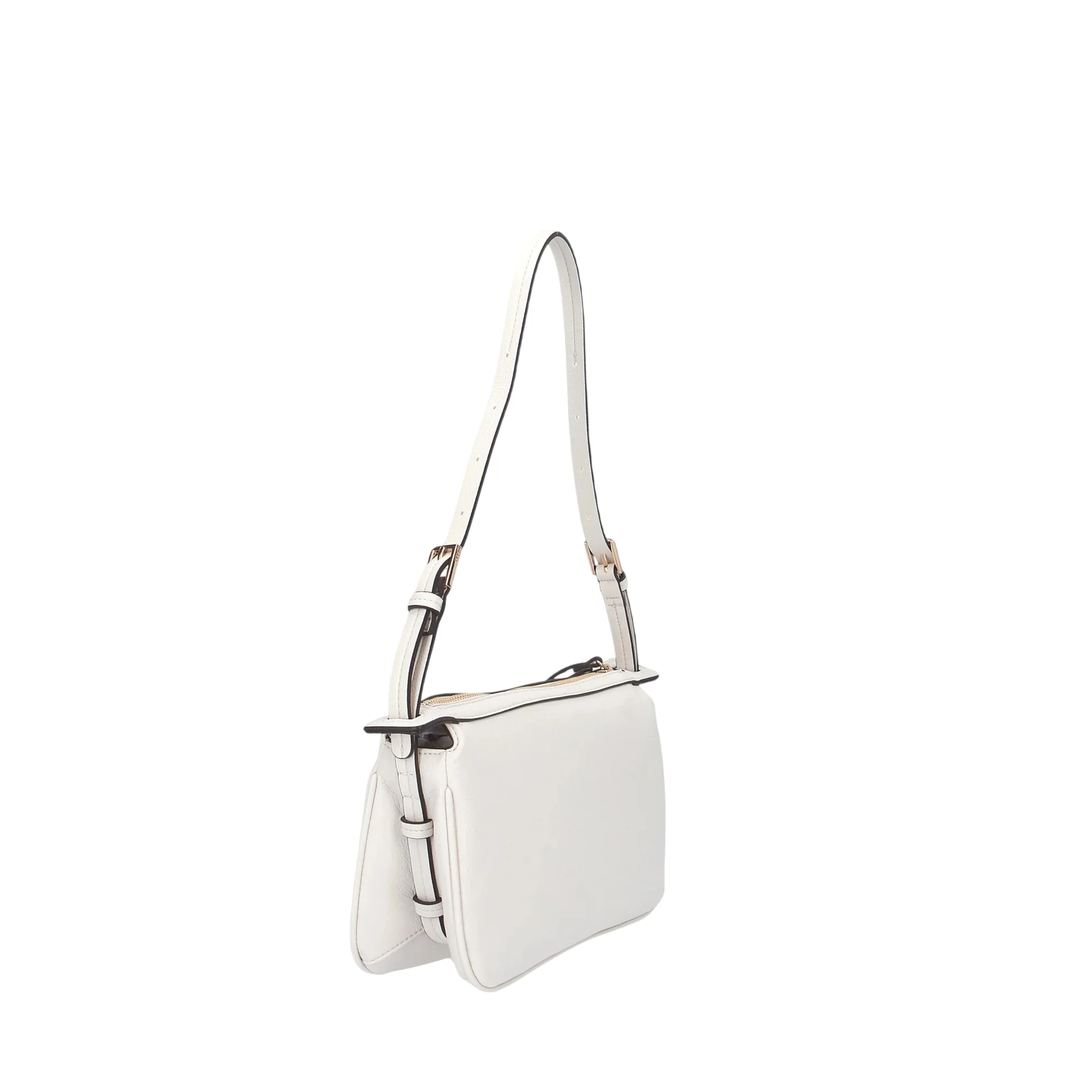 Borsa con tracolla regolabile e inserti dorati - Image 3
