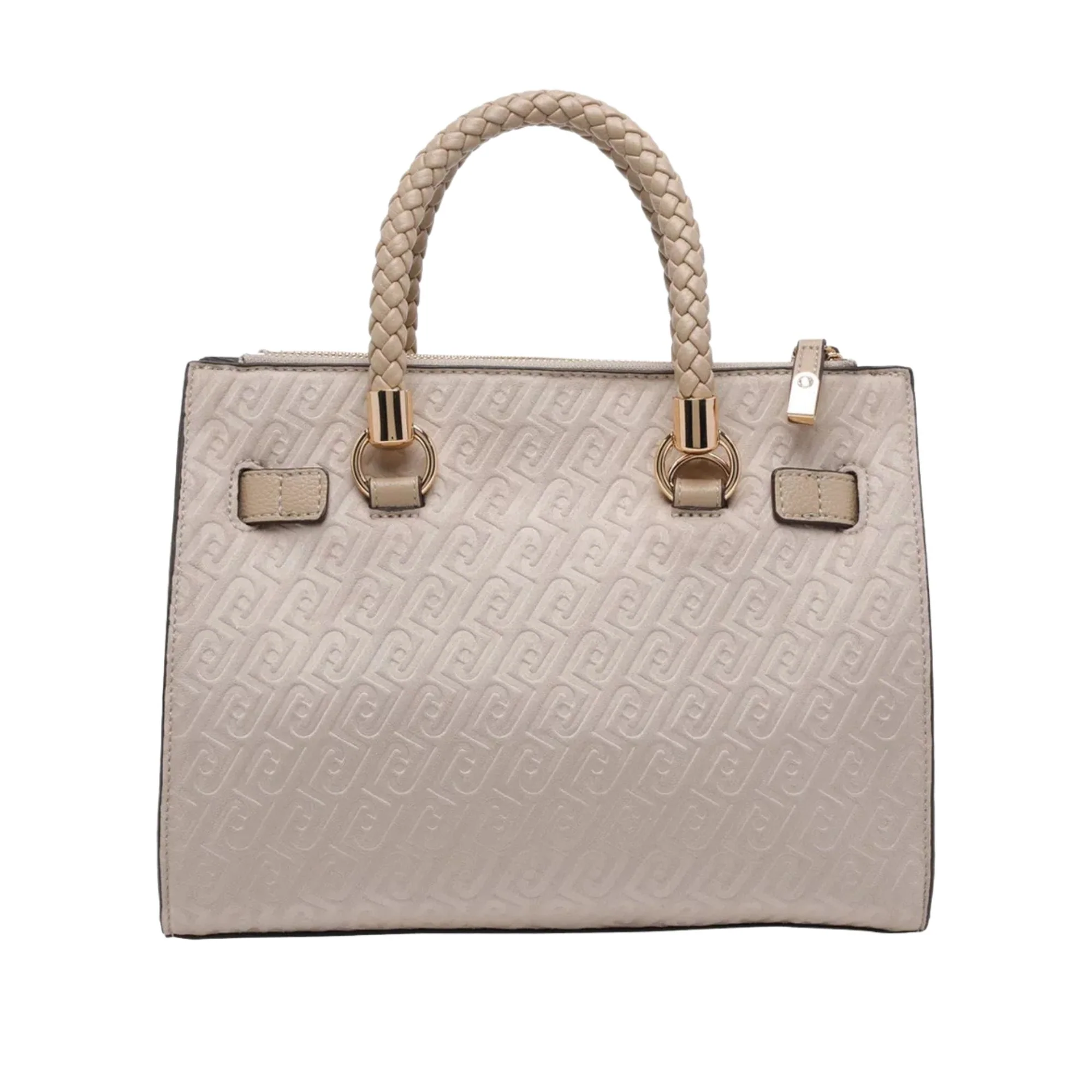 Borsa Donna con logo monogram all over Beige - Image 3