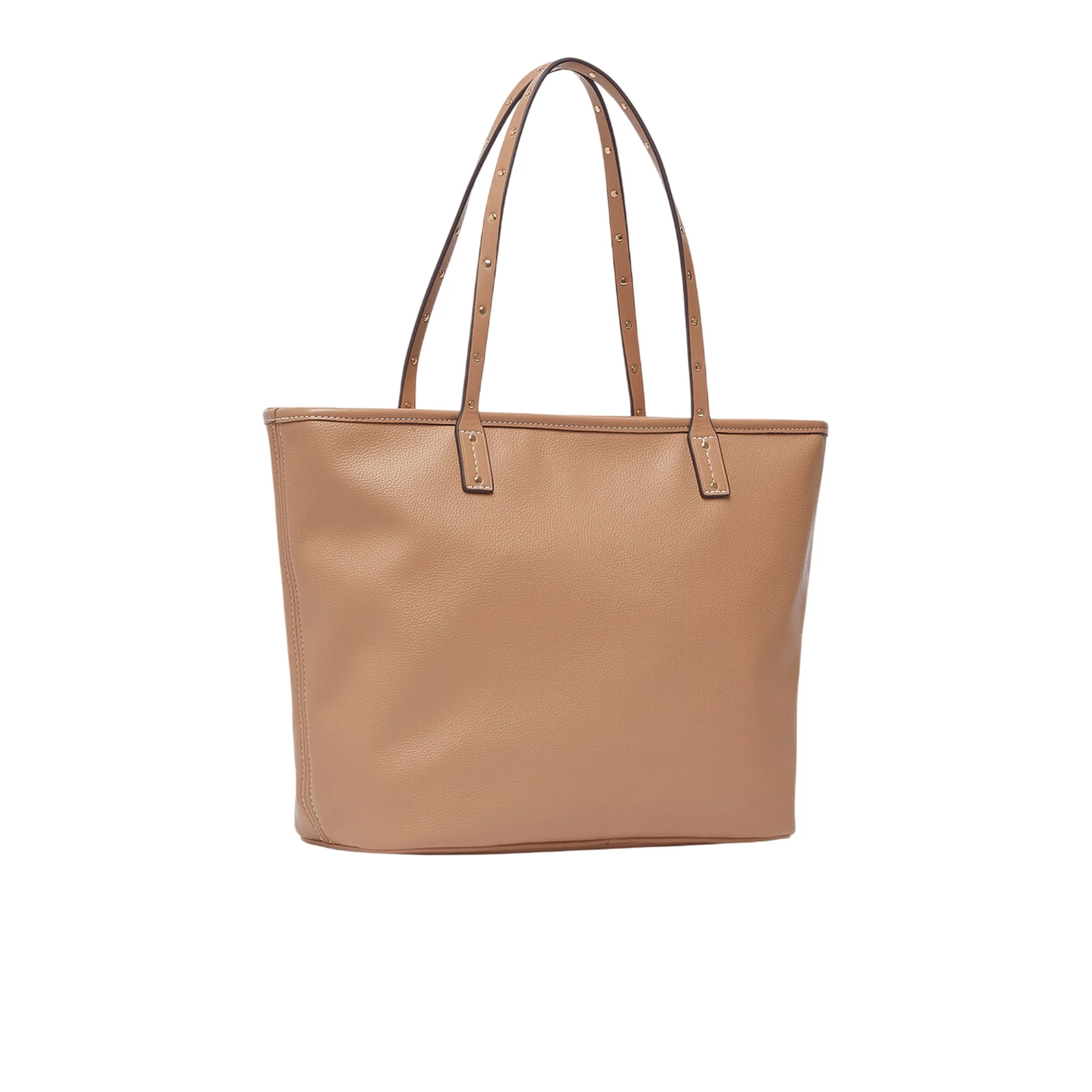 Borsa Tote media Donna tinta unita marrone - Image 2