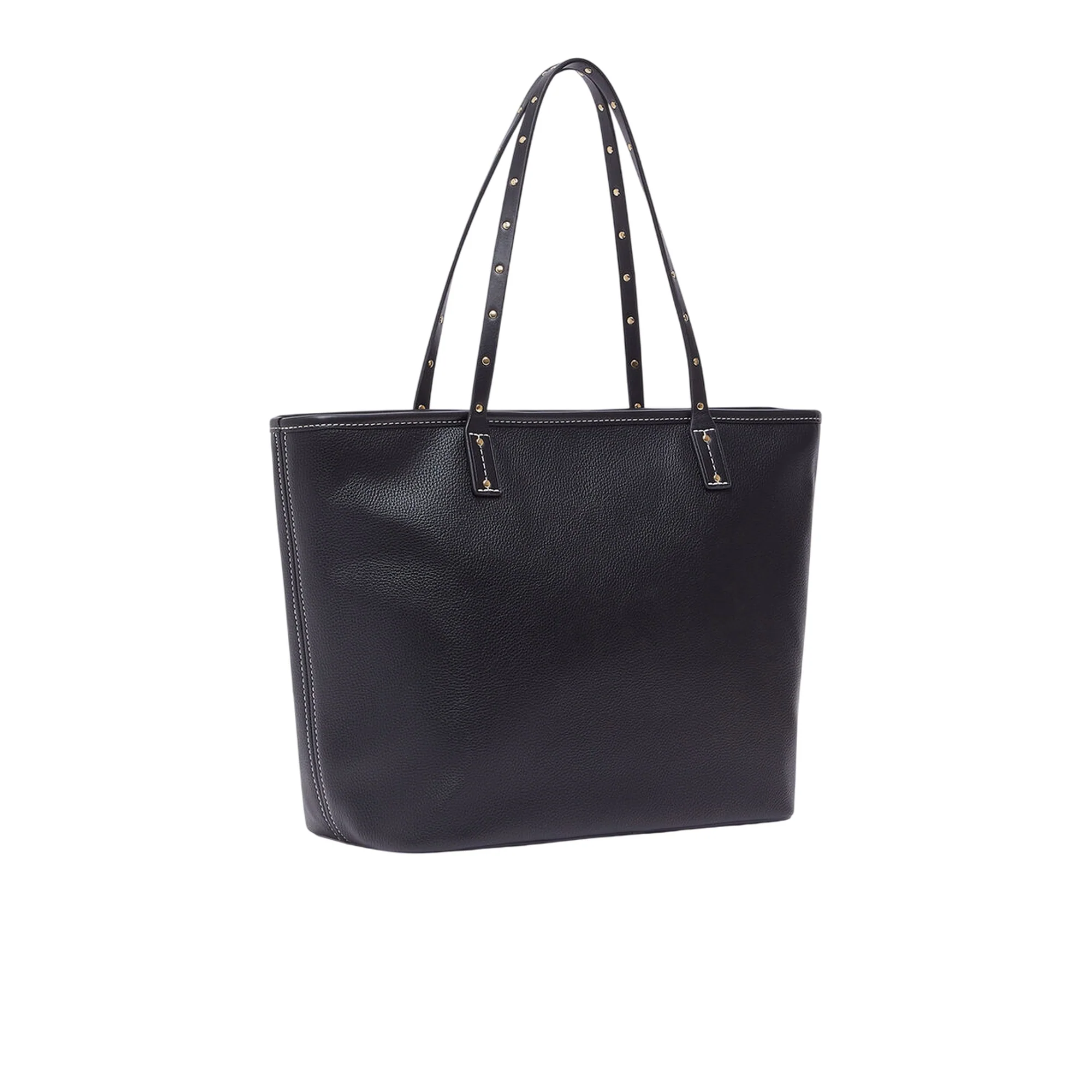 Borsa Tote media Donna tinta unita nera - Image 2