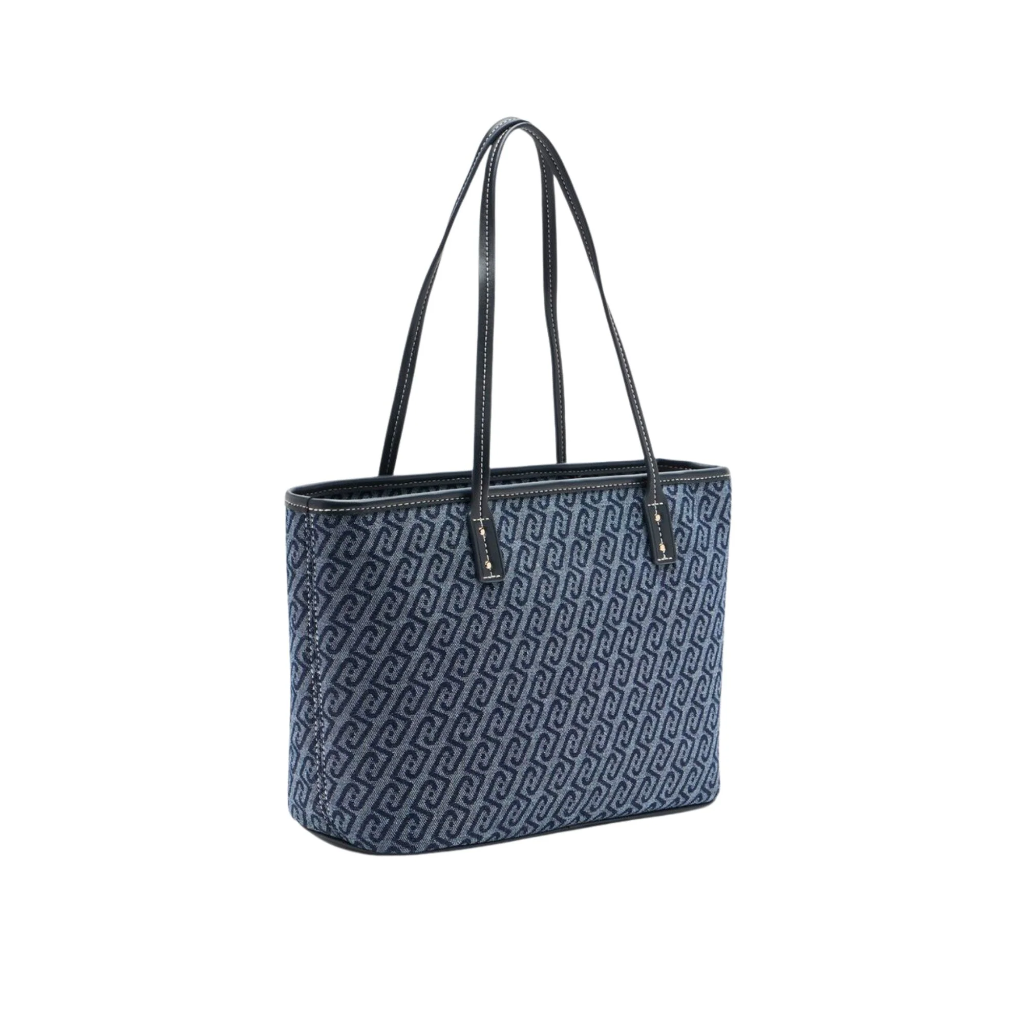 Borsa a spalla Donna in denim jacquard - Image 2