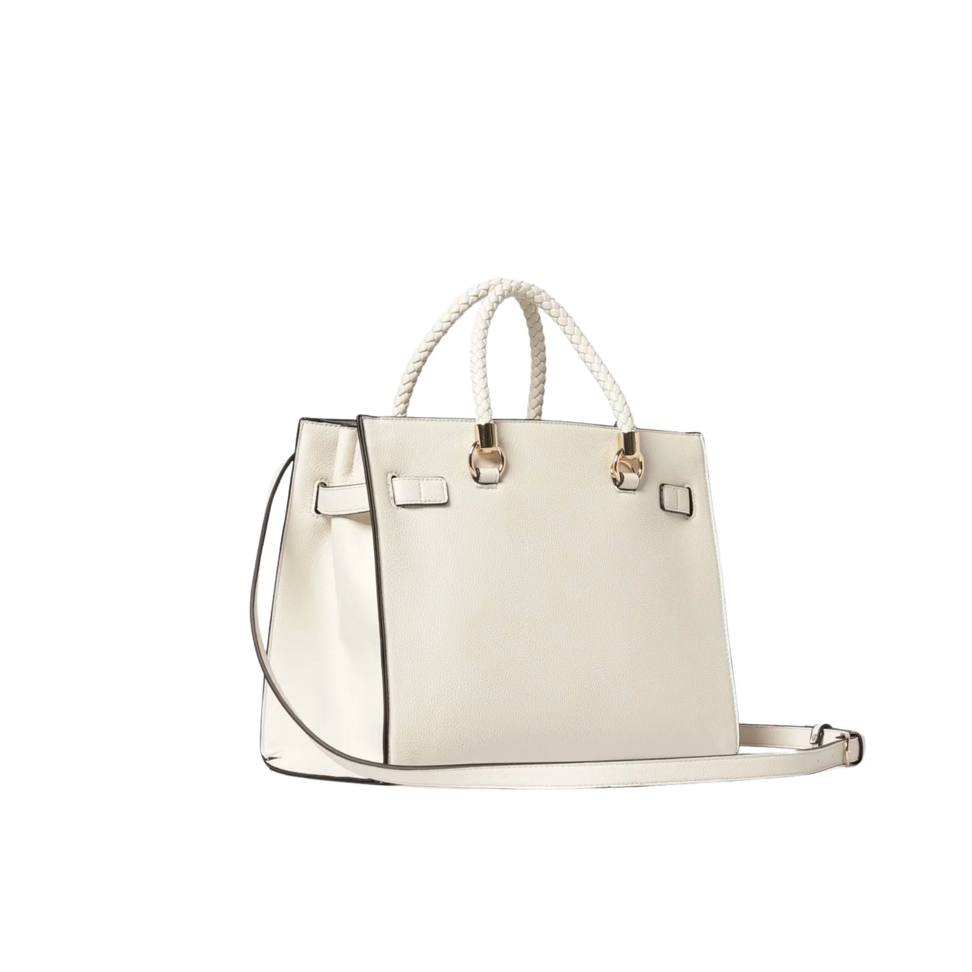 Borsa Donna satchel media con charms Bianco - Image 2