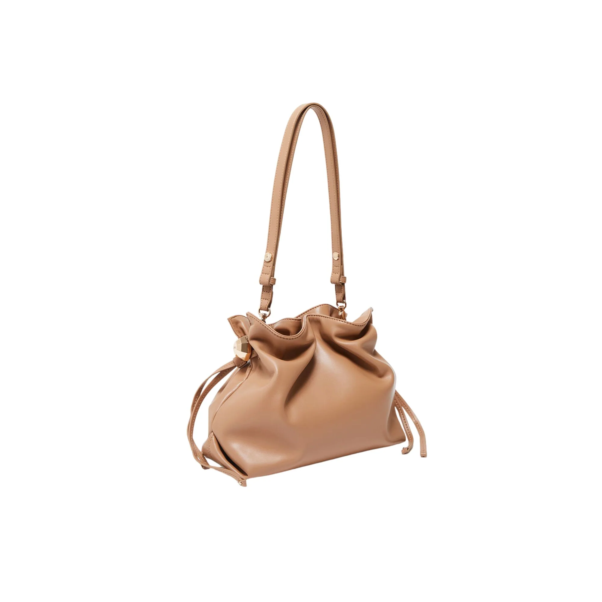 Borsa a spalla media Donna Riccy Marrone - Image 2