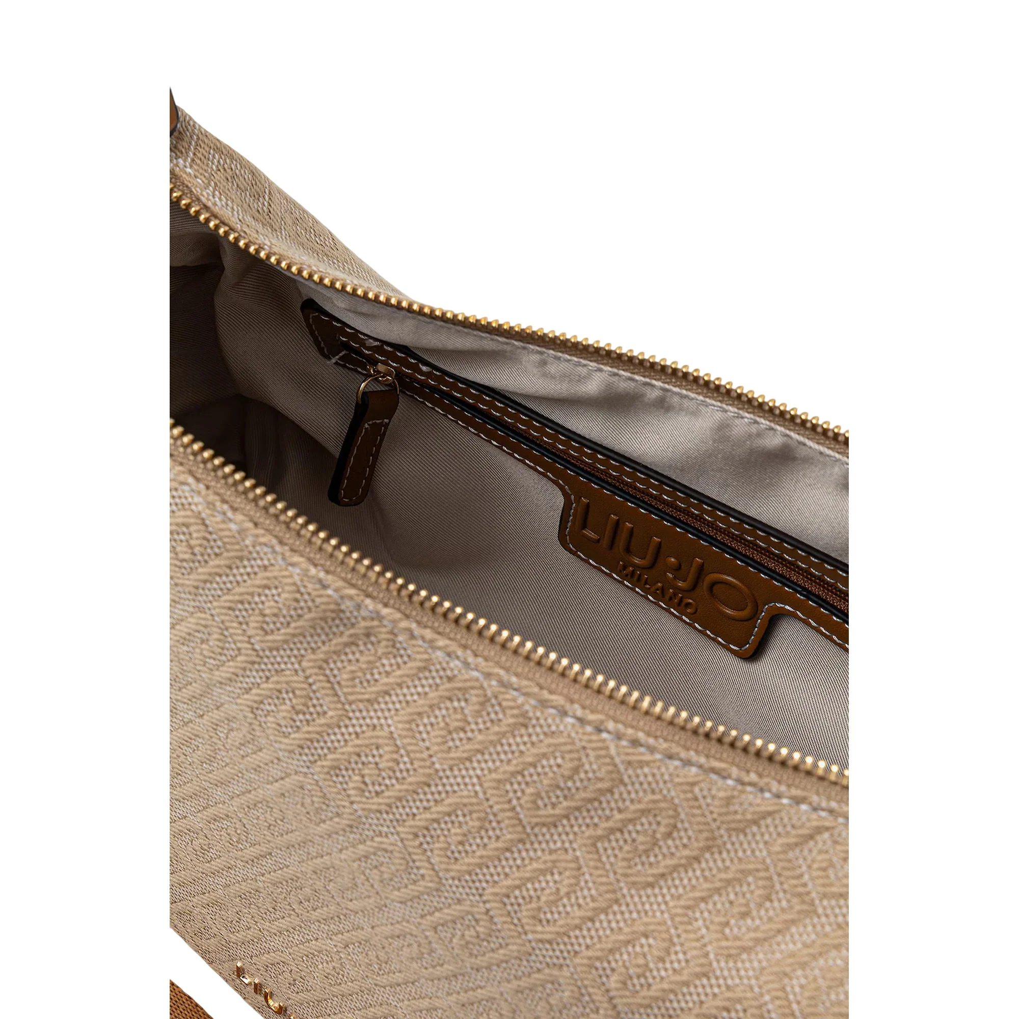 Borsa a mezza luna beige - Image 4