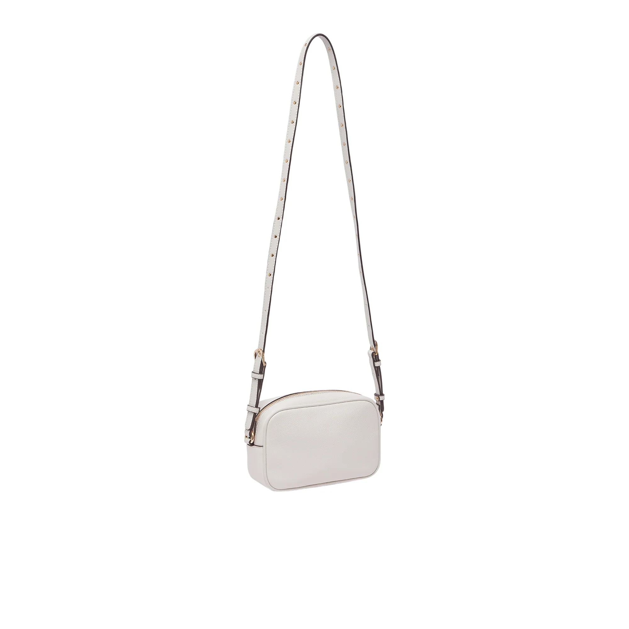 Borsa da Donna piccola a tracolla con borchie Panna - Image 2