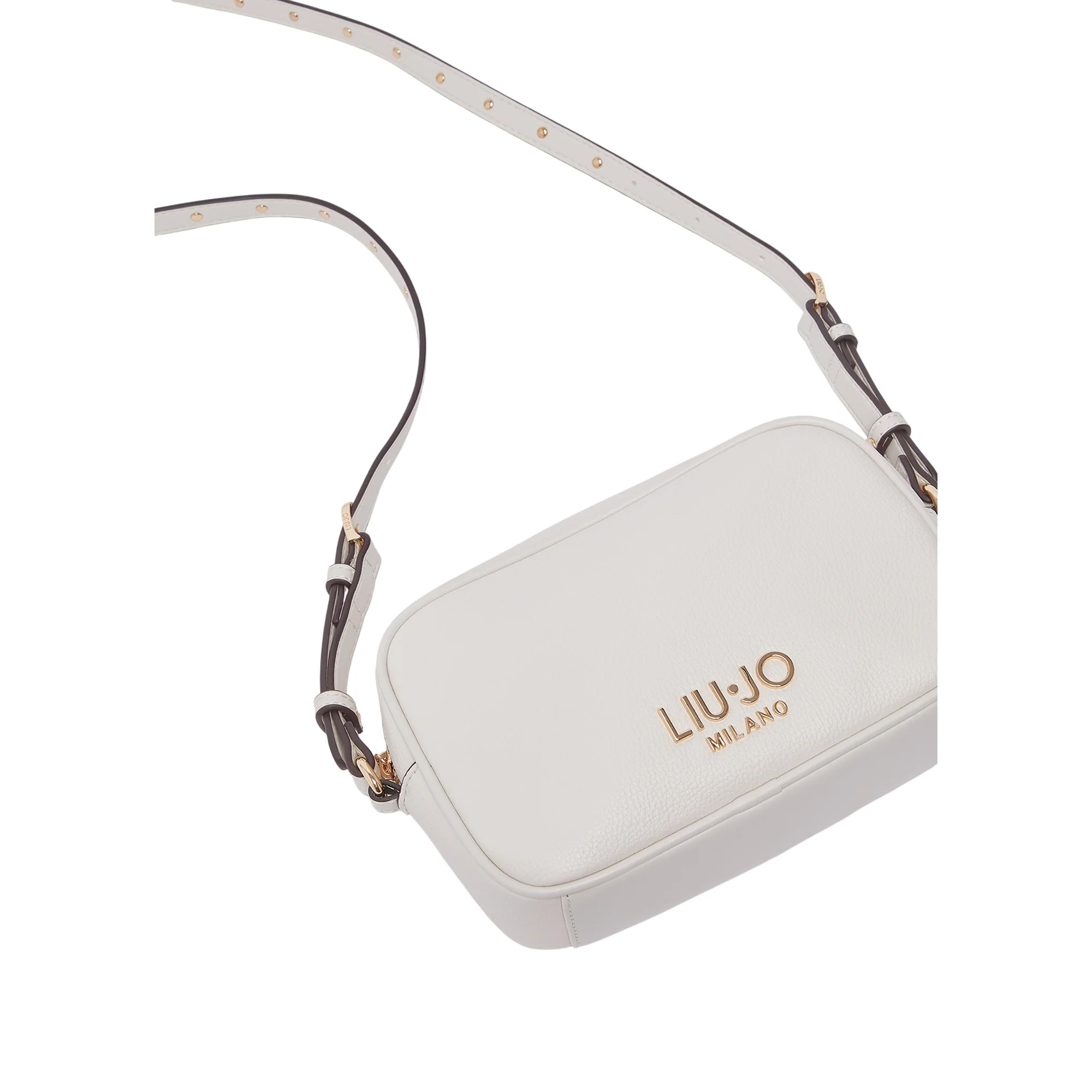 Borsa da Donna piccola a tracolla con borchie Panna - Image 3