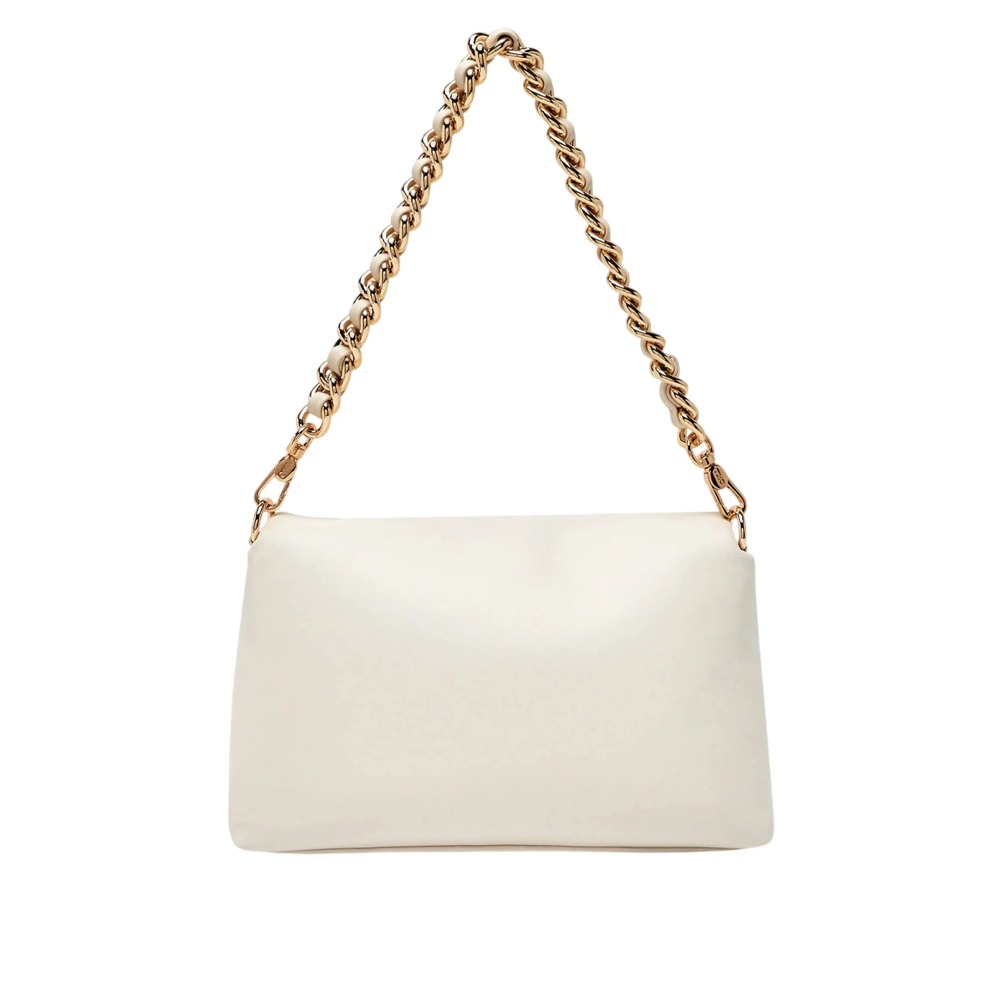 Borsa crema a tracolla con manico a catena - Image 3