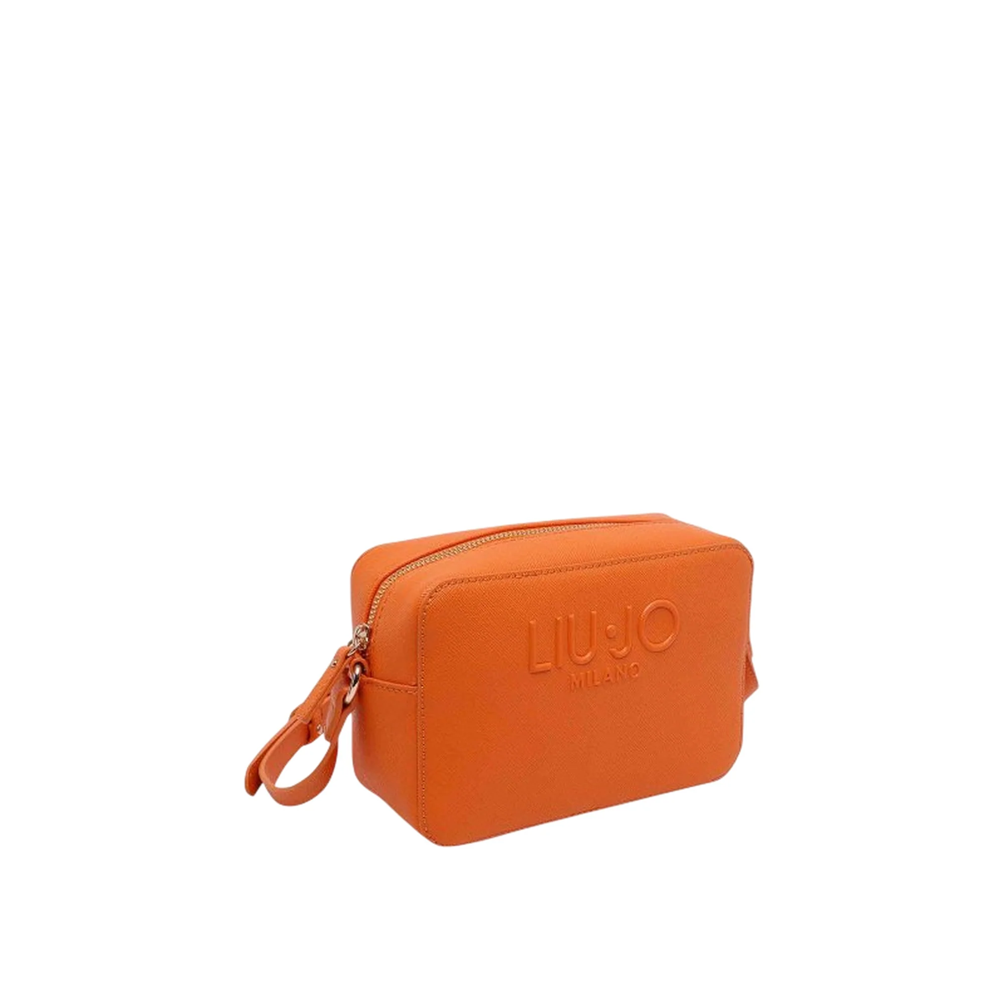 Borsa a tracolla arancione con logo tono su tono - Image 2