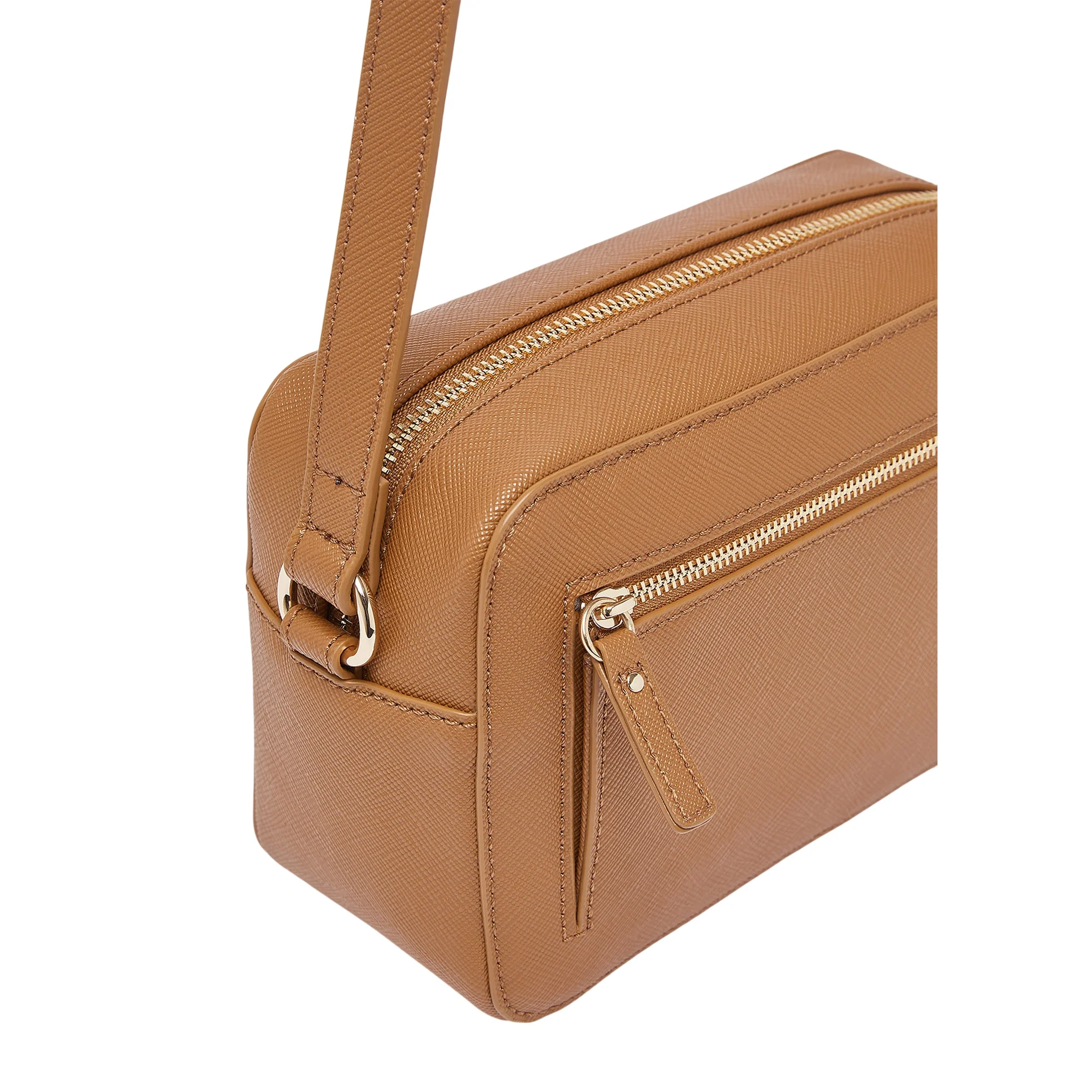 Borsa a tracolla cuoio in pelle saffiano - Image 3