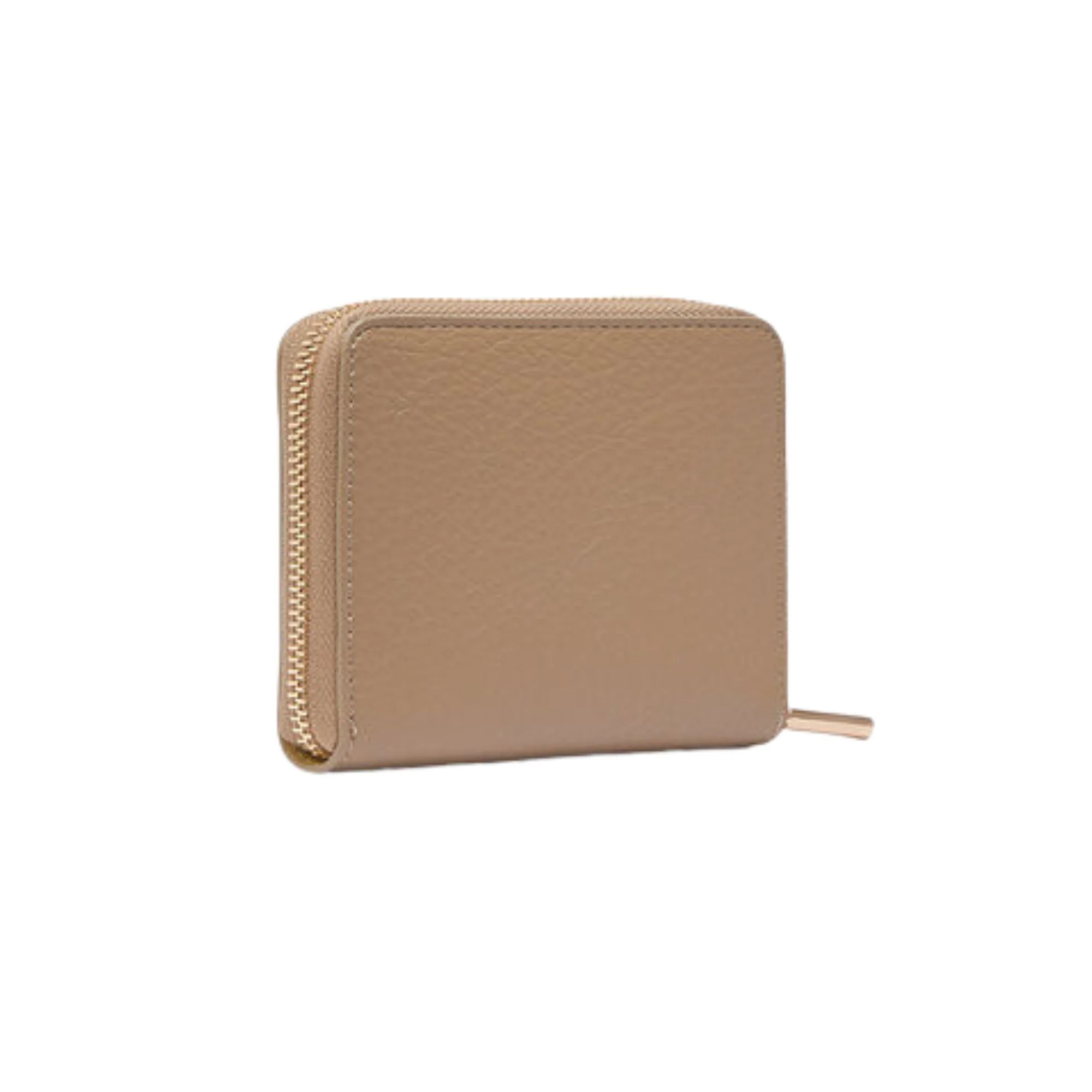 Portafoglio Donna piccolo Beige bottalato - Image 2
