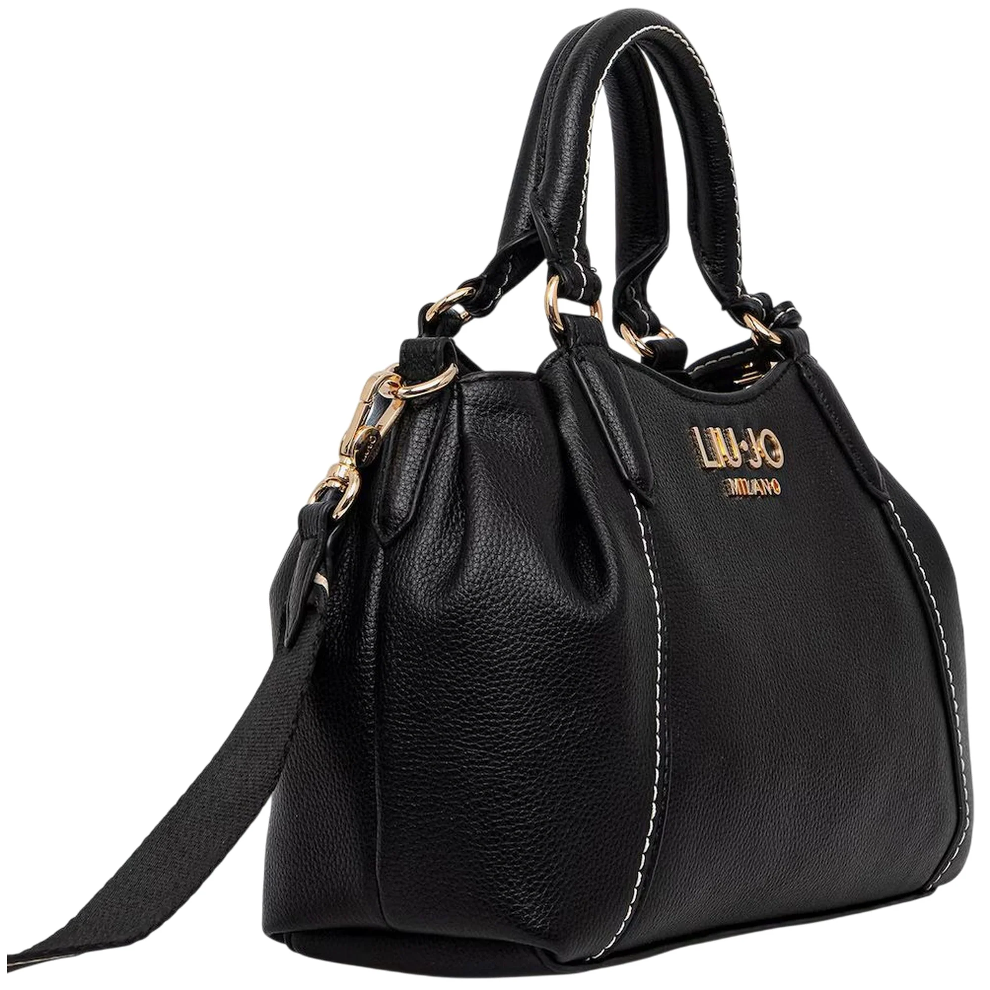 Borsa nera modello Trepida in ecopelle - Image 2