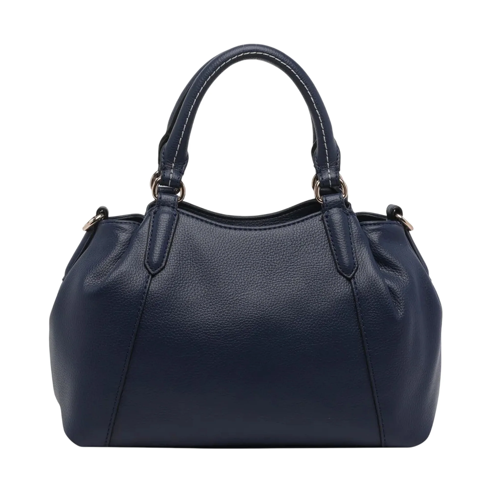 Borsa a mano blu in ecopelle - Image 4