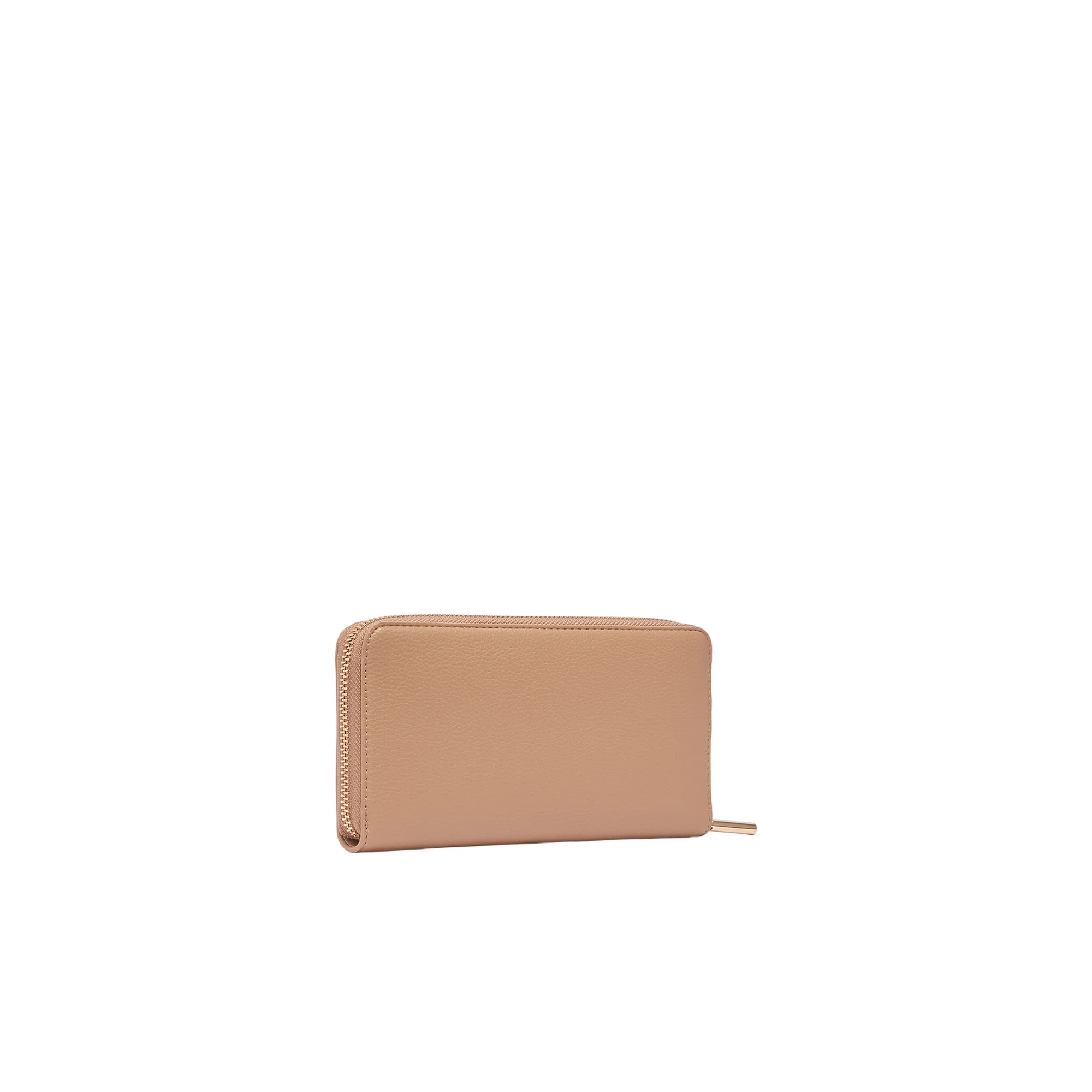 Portafoglio grande Donna con zip cammello - Image 2