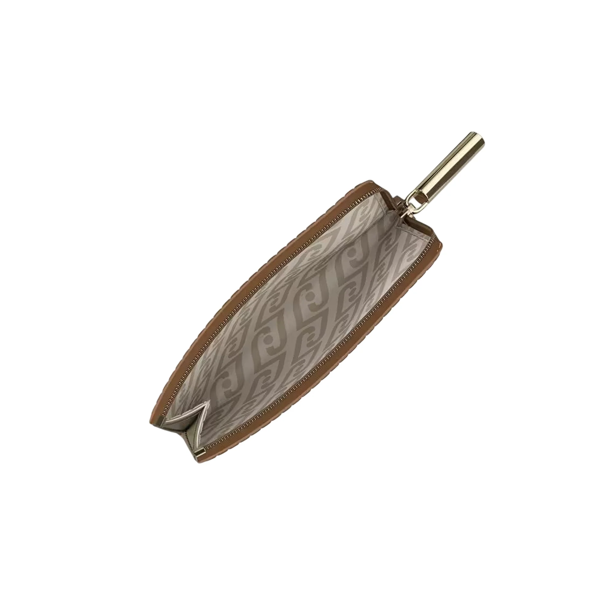 Portacarte marrone con dettagli dorati - Image 3