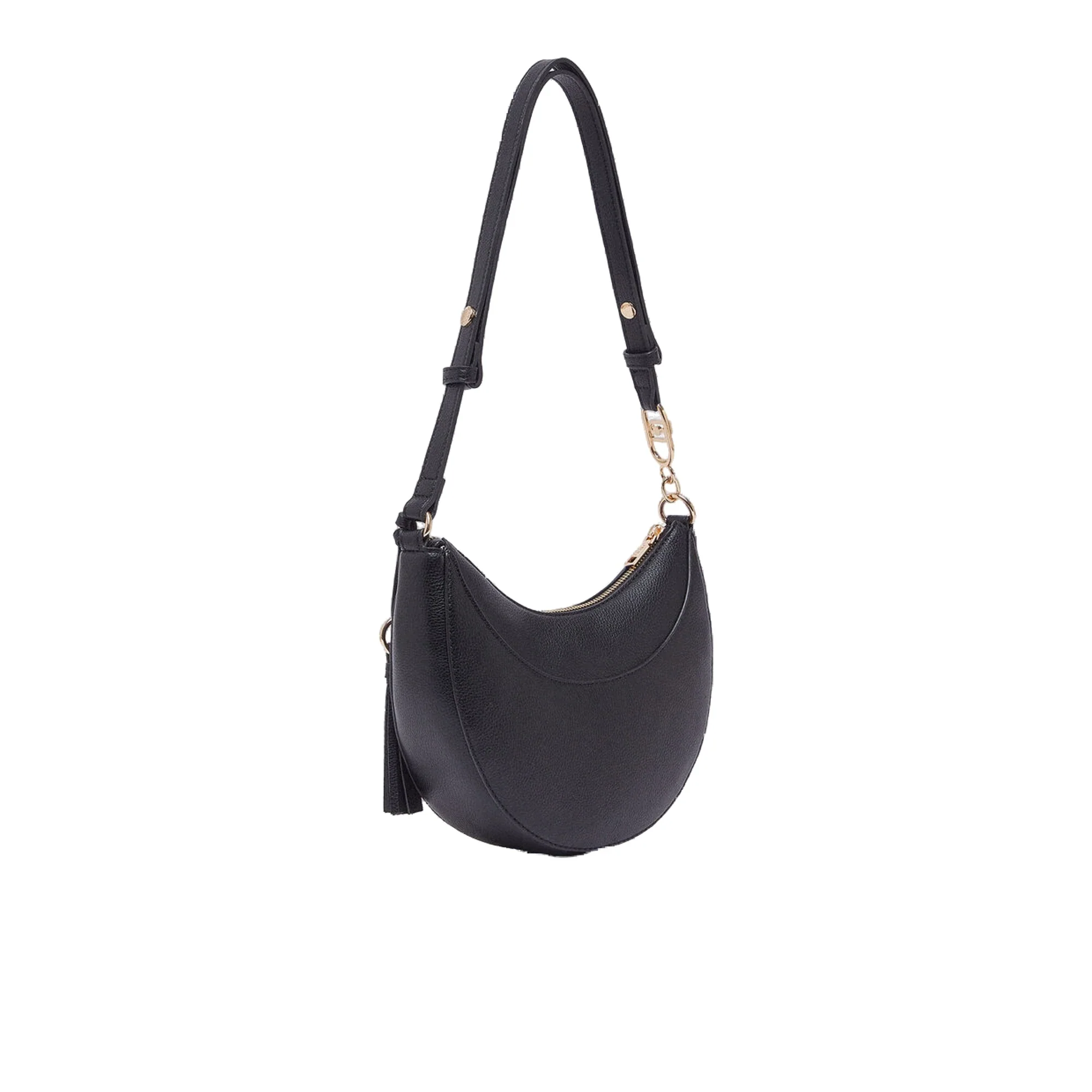 Borsa hobo Donna media con charm Nero - Image 2