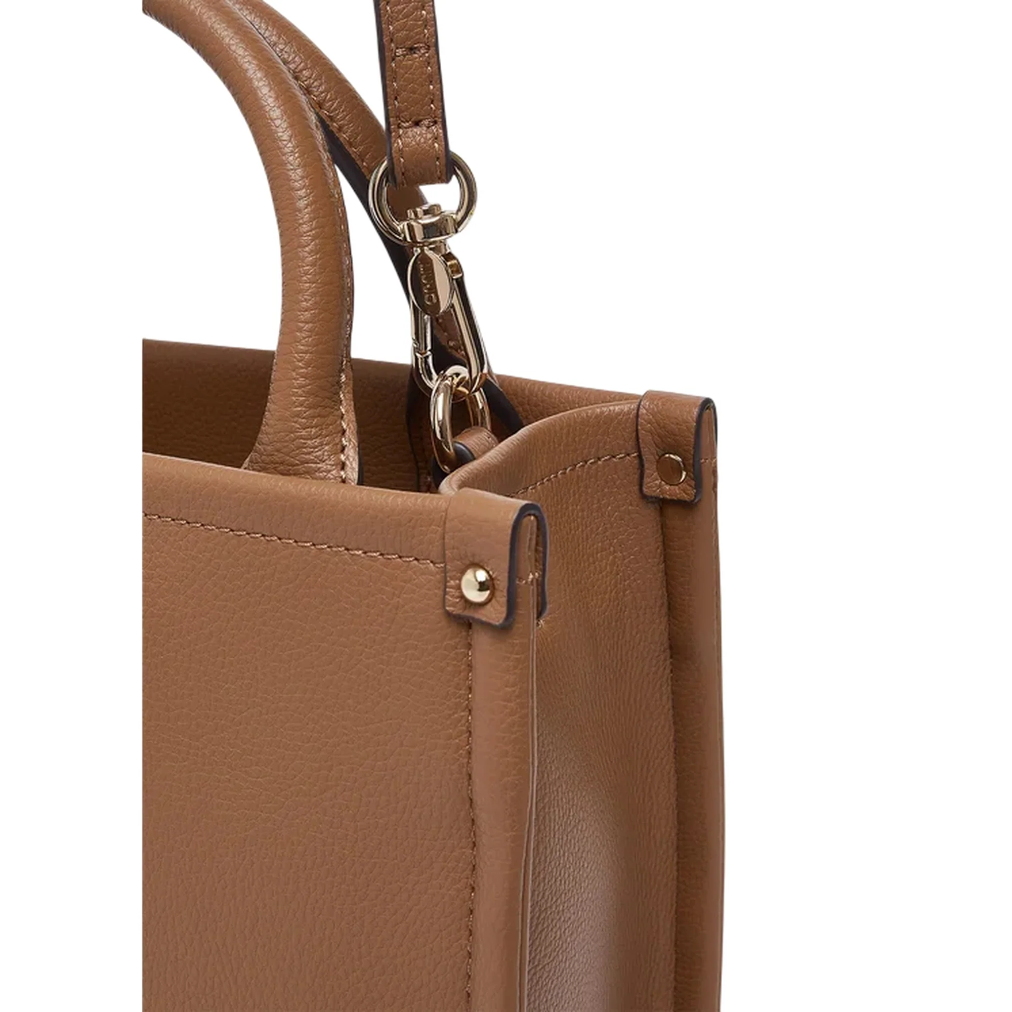 Borsa a mano marrone martellata - Image 4
