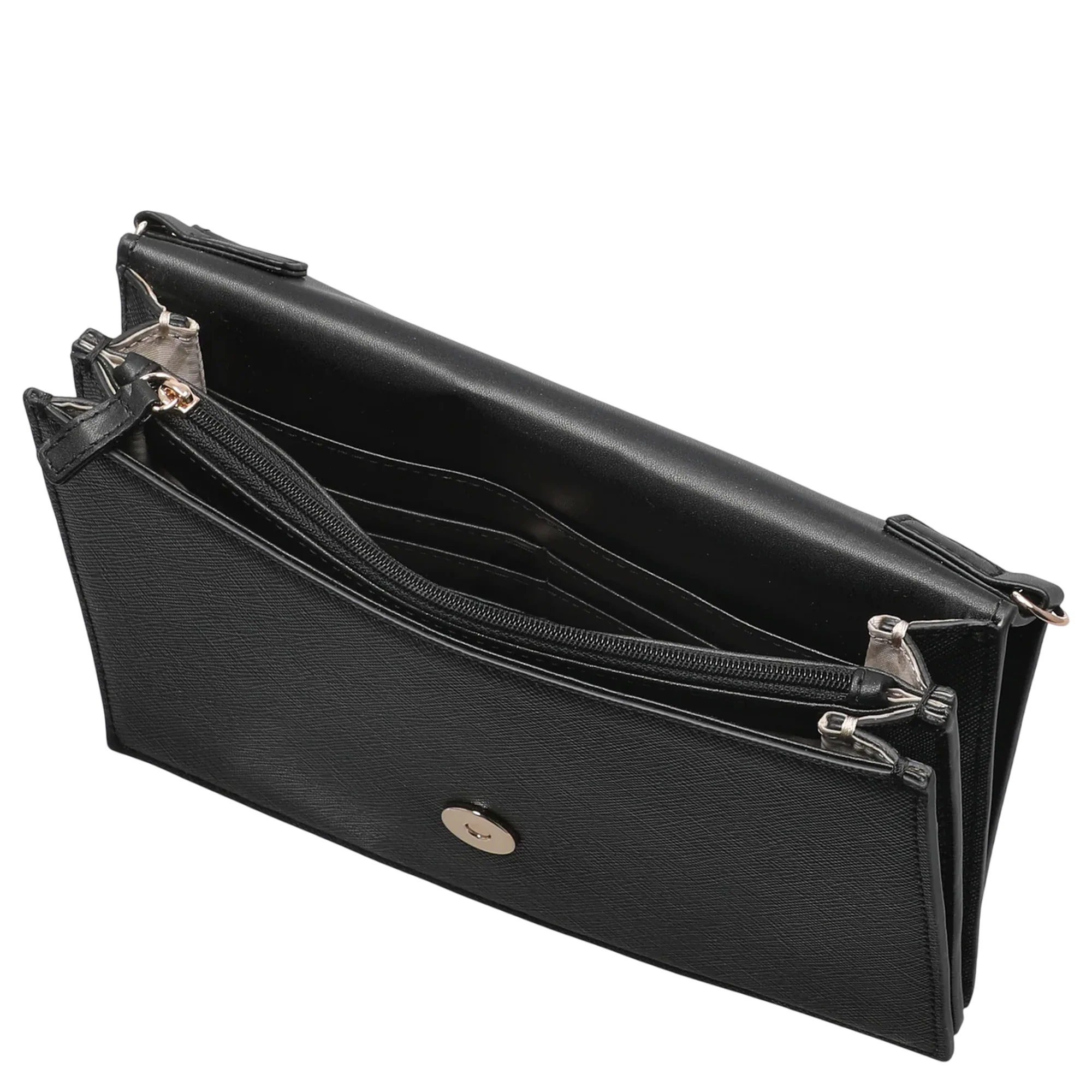 Borsa a tracolla Donna con catena Nero - Image 6