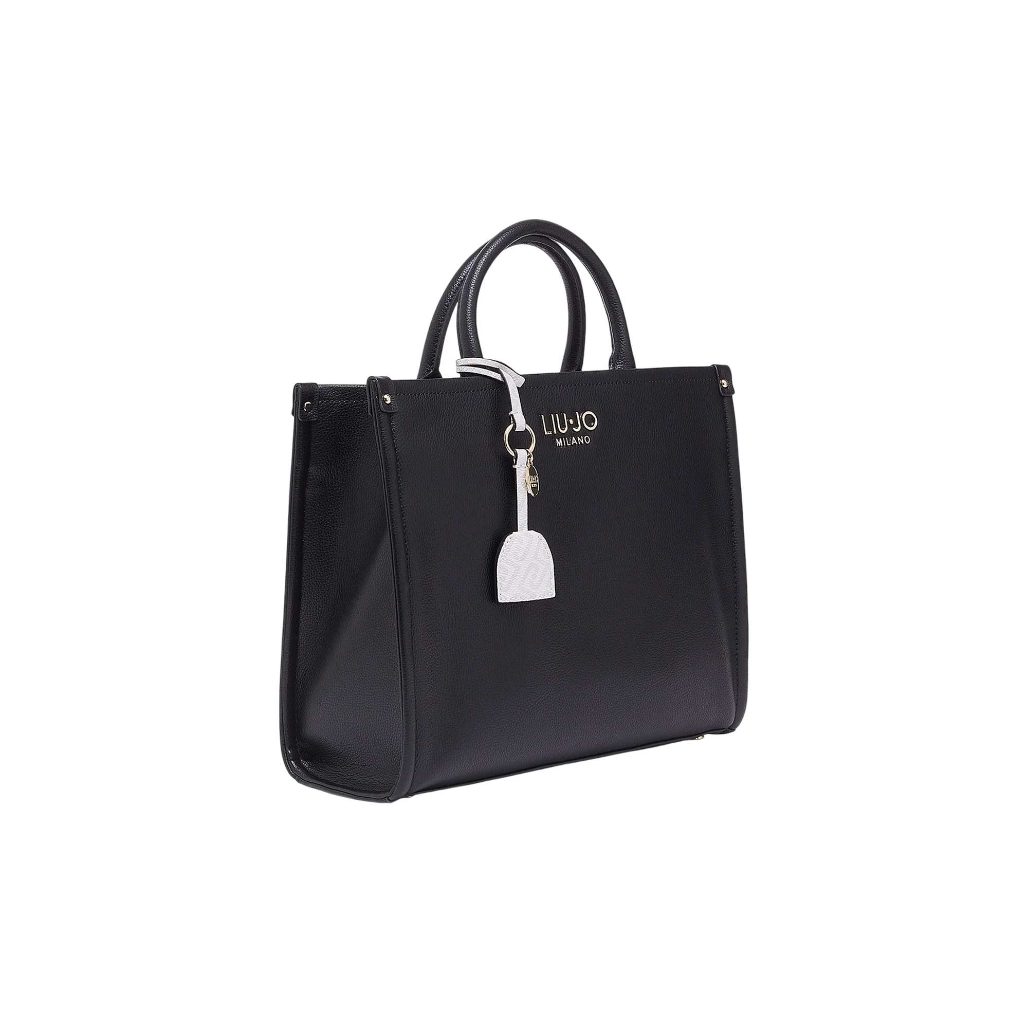 Borsa a mano Donna media con charm Nero - Image 2