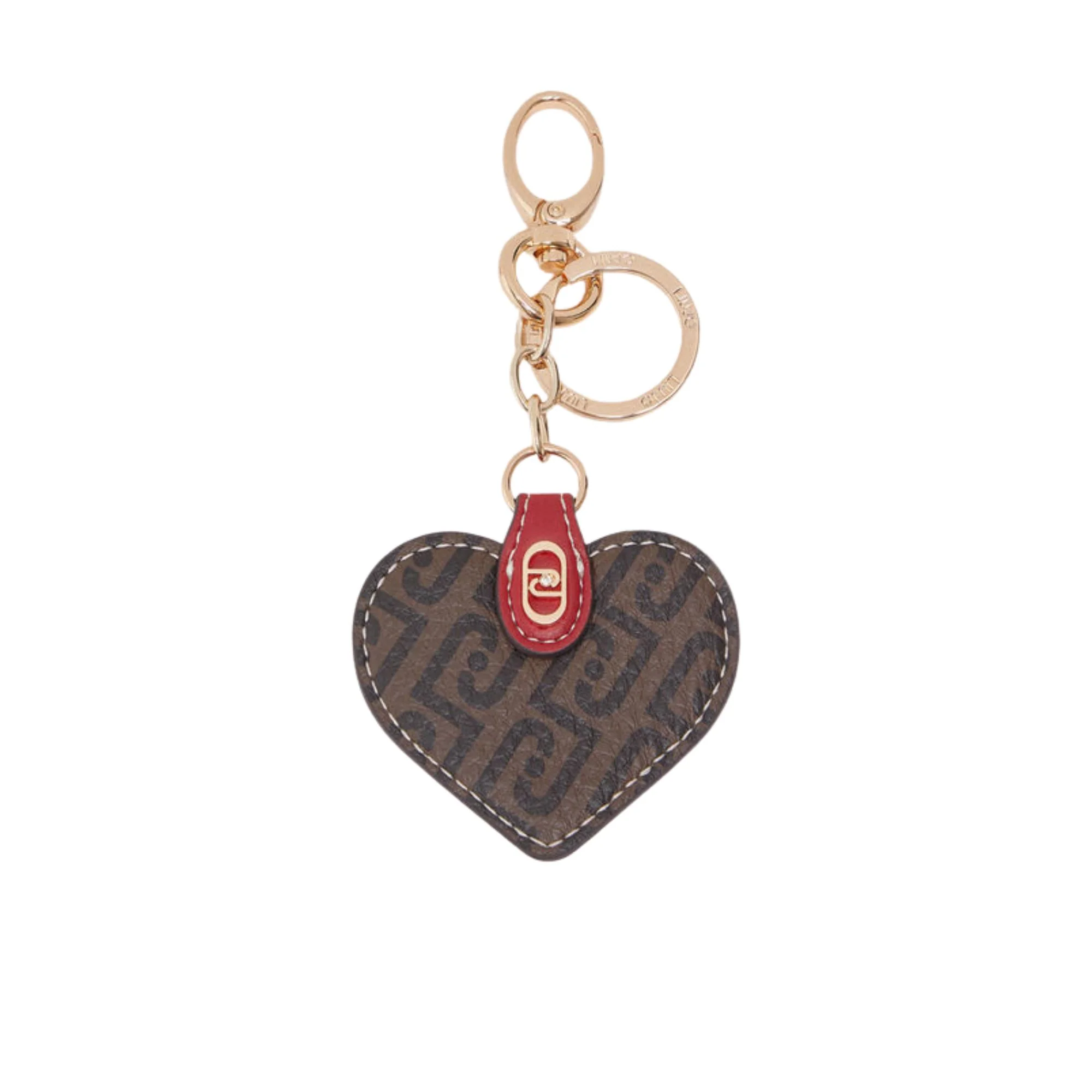 Portachiavi Donna con cuore marrone