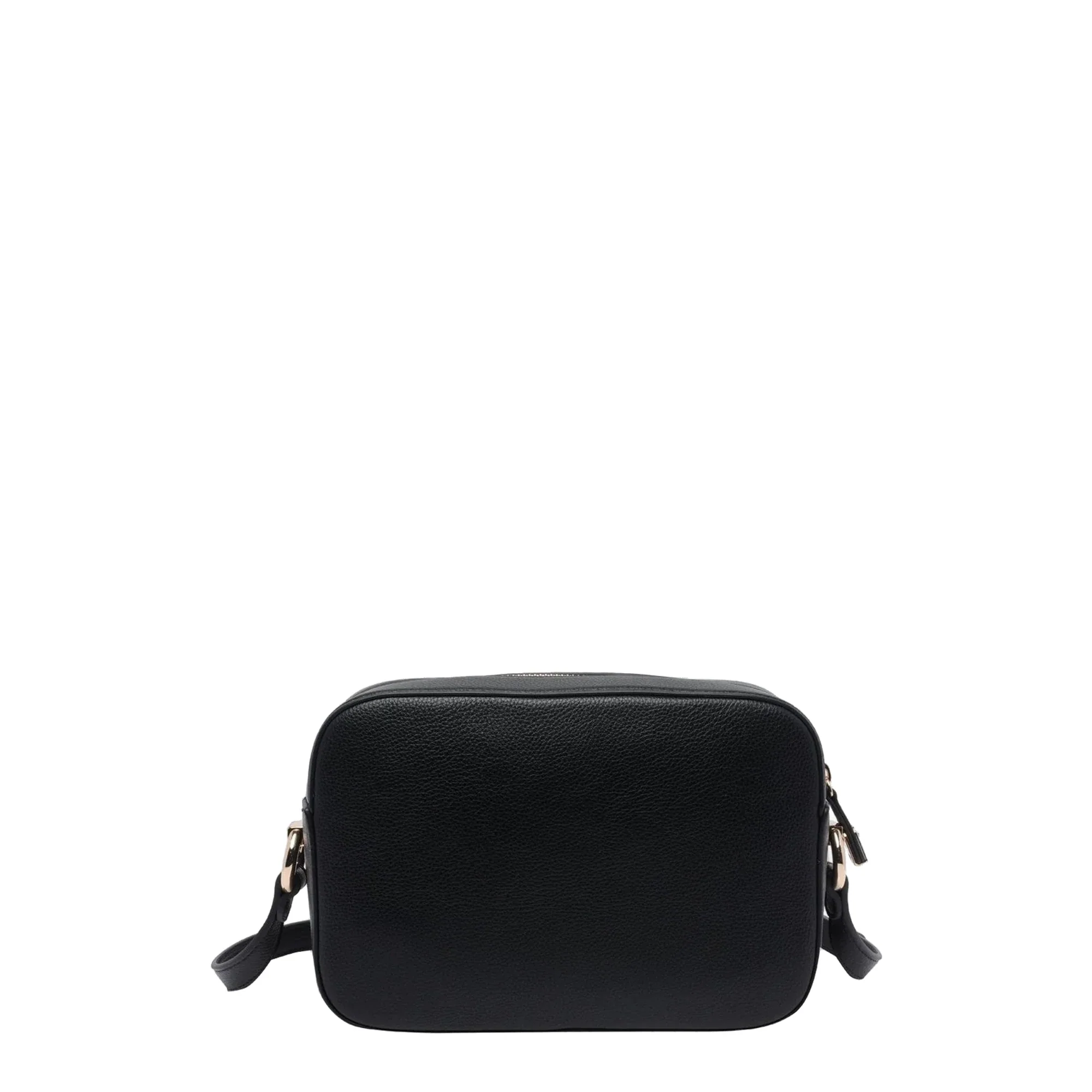 Borsa a tracolla Donna nera con logo frontale - Image 2