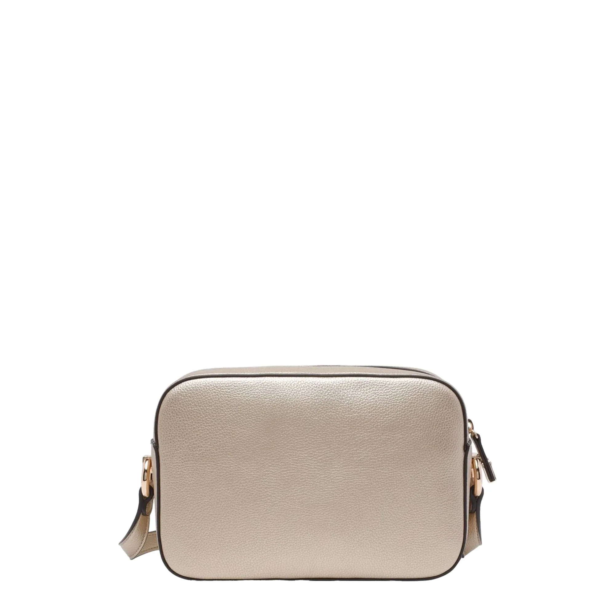 Borsa a tracolla Donna oro con logo frontale - Image 2