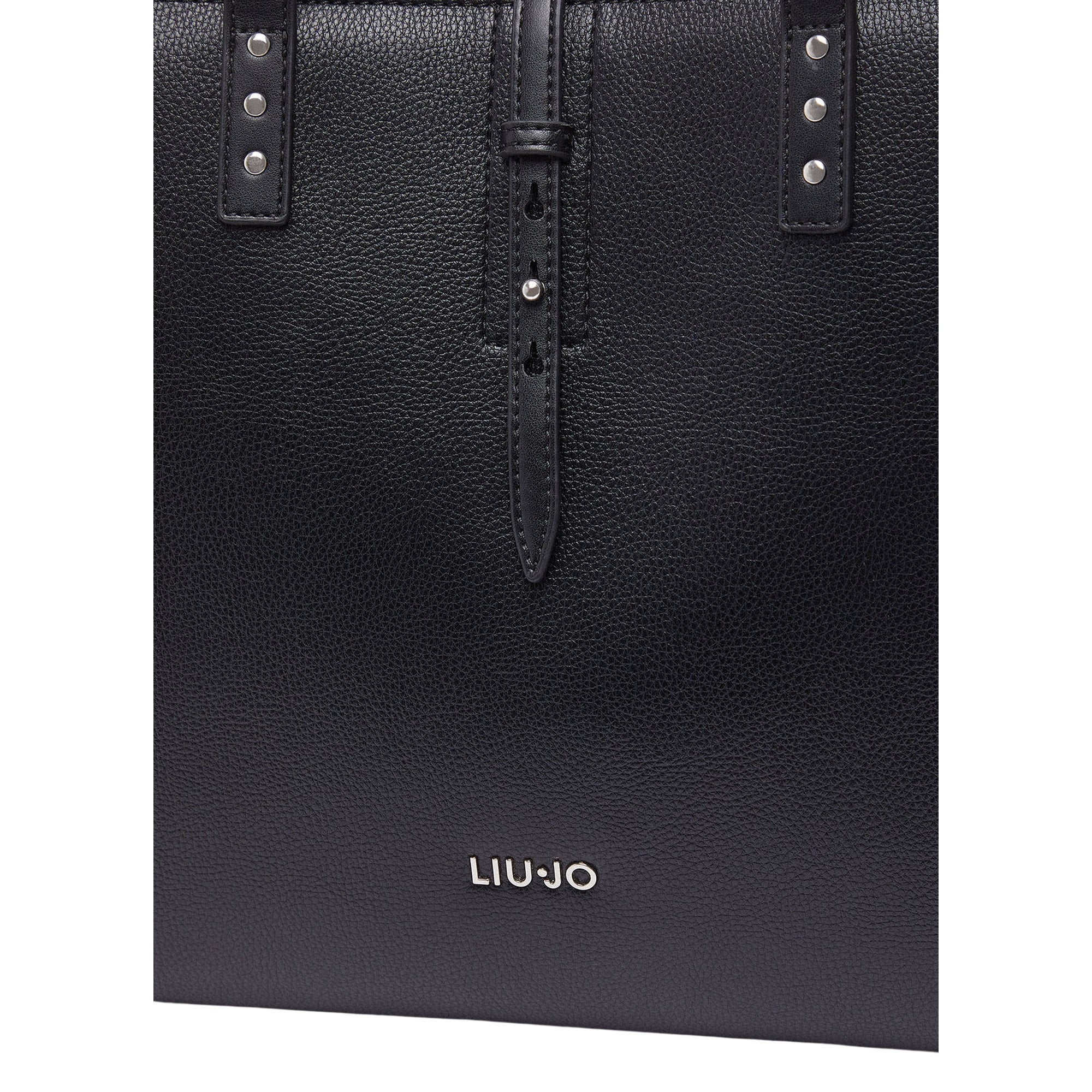 Borsa grande nera con borchie laterali - Image 4