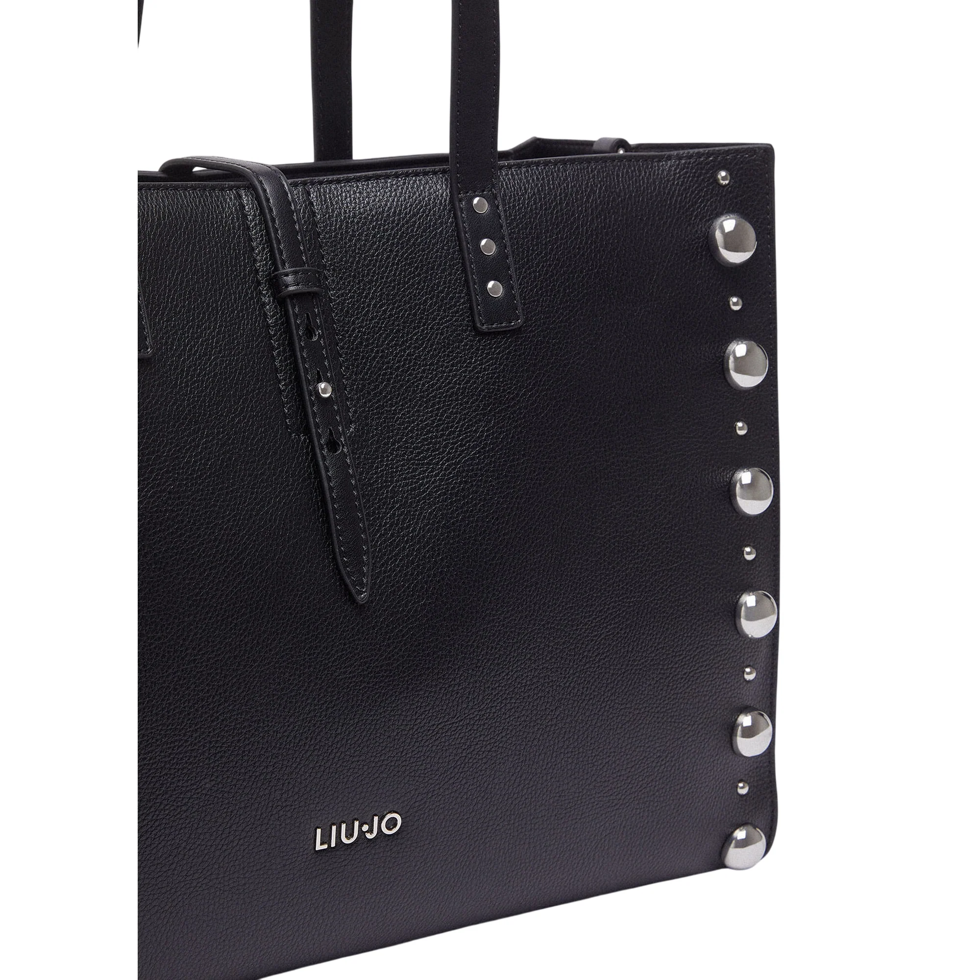 Borsa grande nera con borchie laterali - Image 5