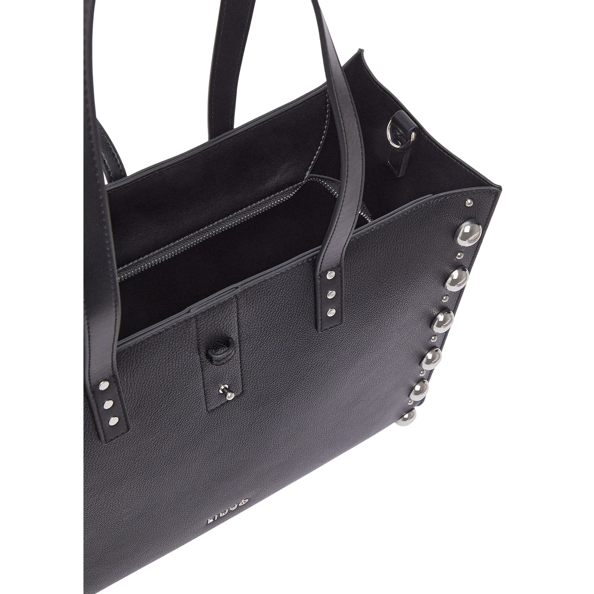 Borsa grande nera con borchie laterali - Image 6