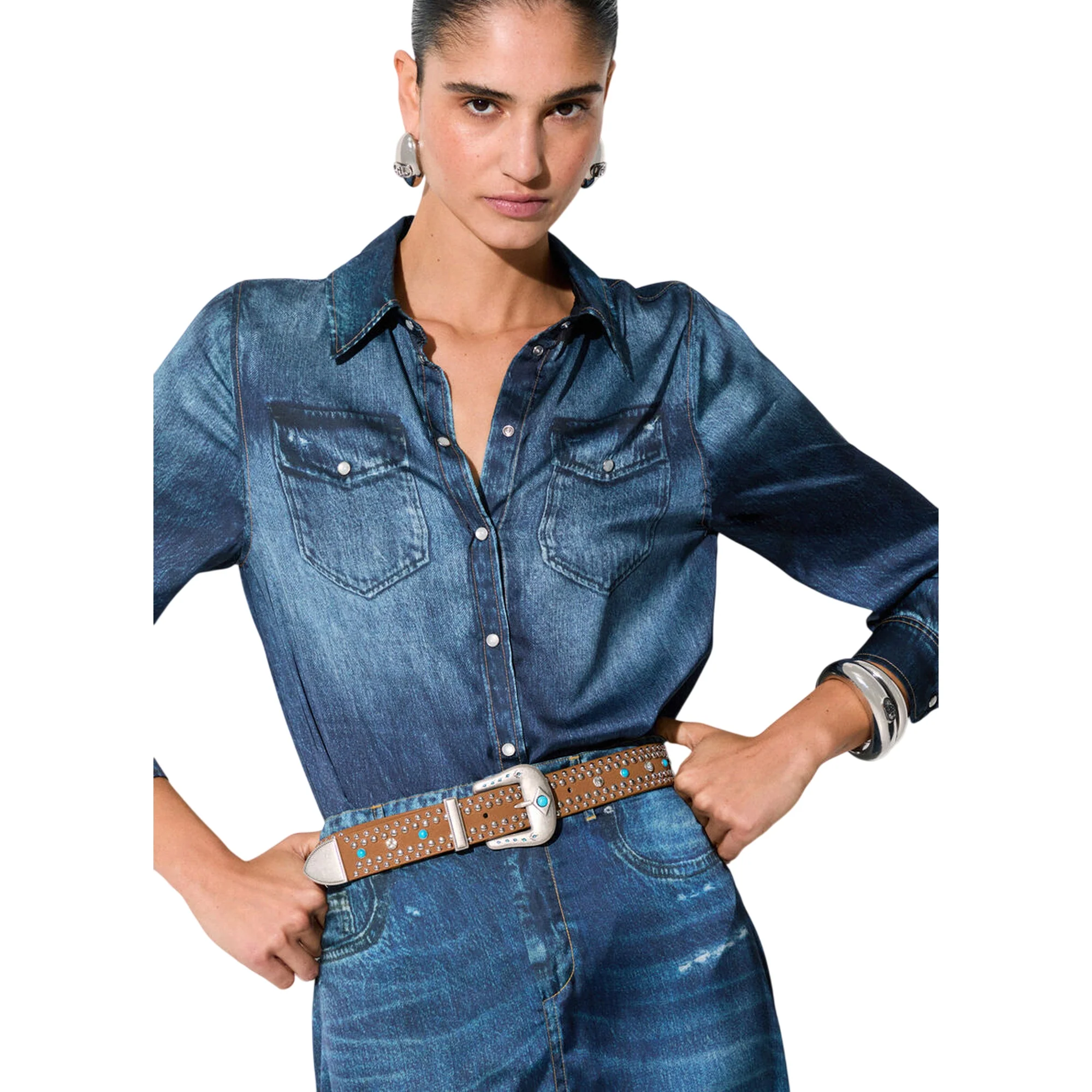 Cintura da donna con borchie smaltate - Image 6