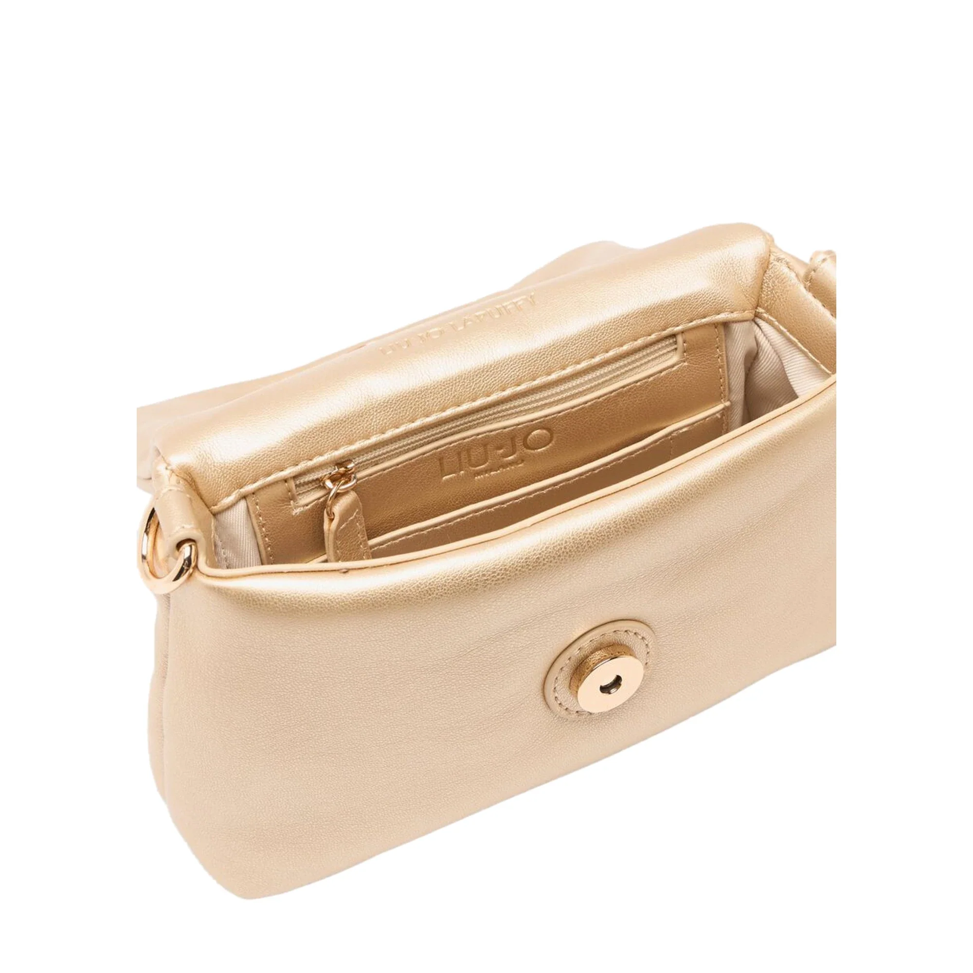 Borsa Donna LaPuffy piccola con catena Oro - Image 3