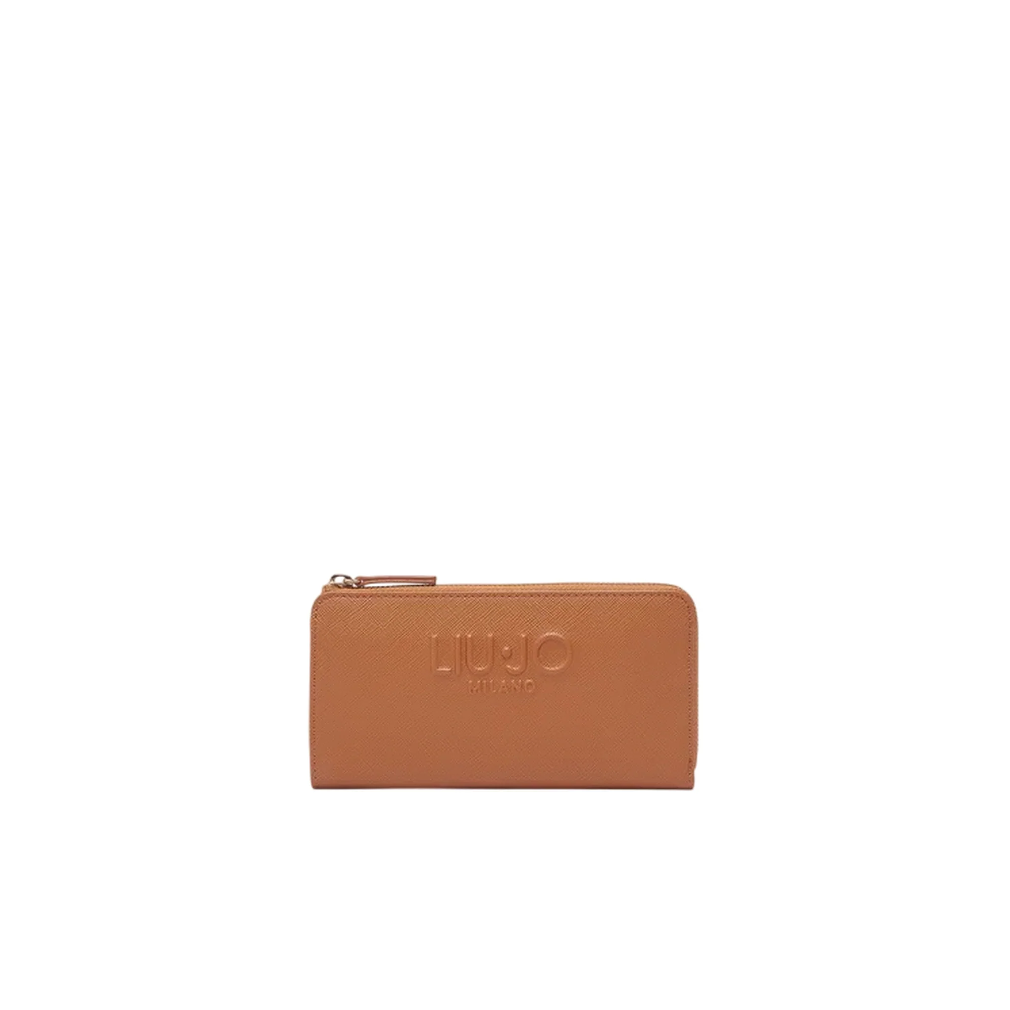 Portafoglio grande Donna con zip Marrone