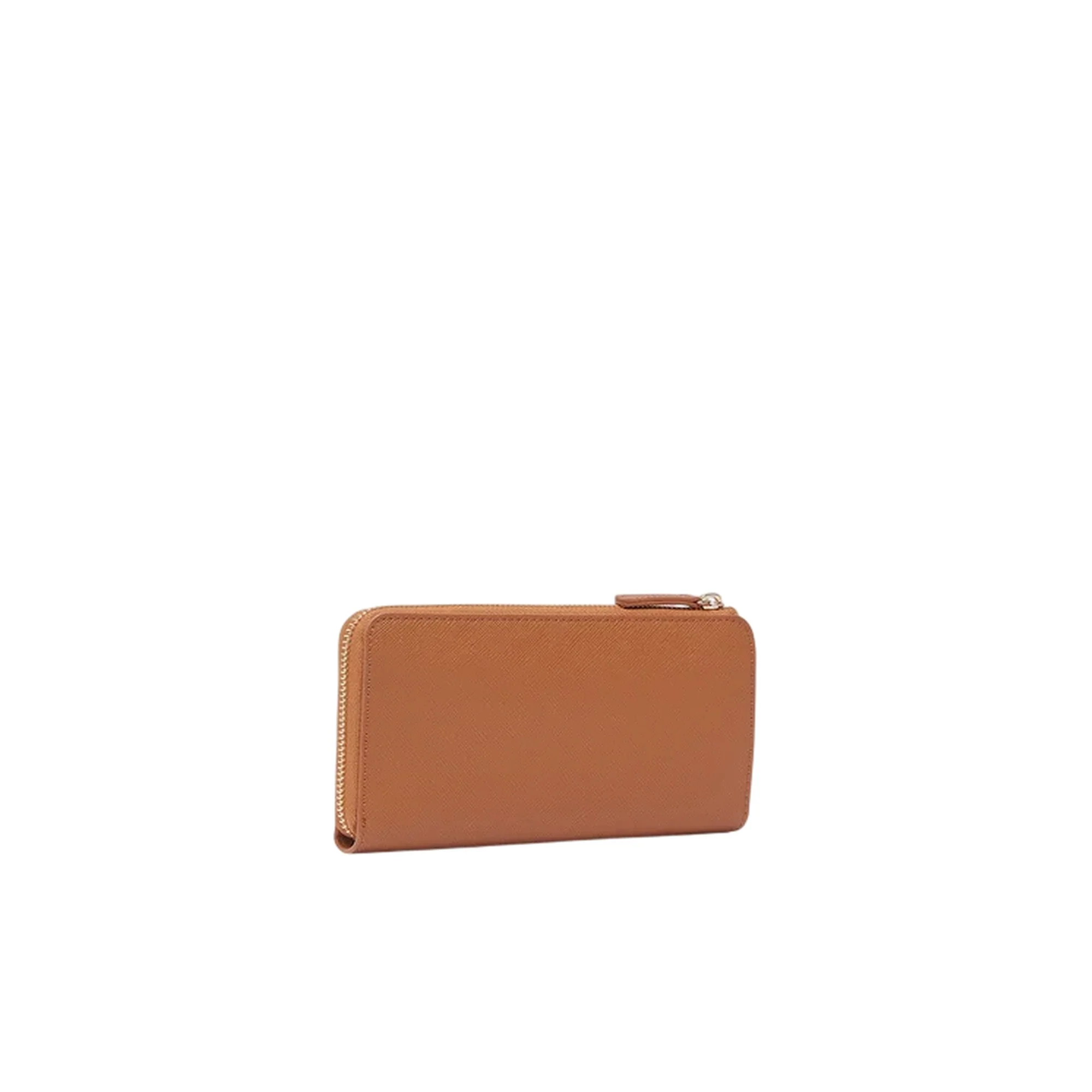 Portafoglio grande Donna con zip Marrone - Image 2