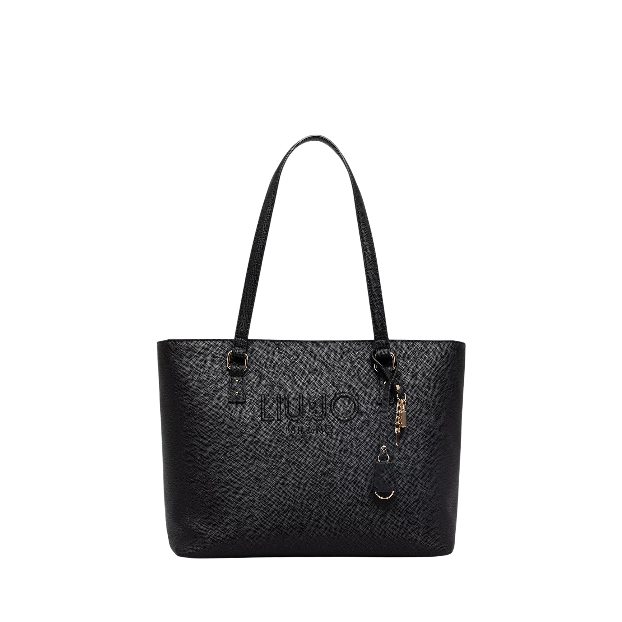 Tote bag grande Donna con charm nero