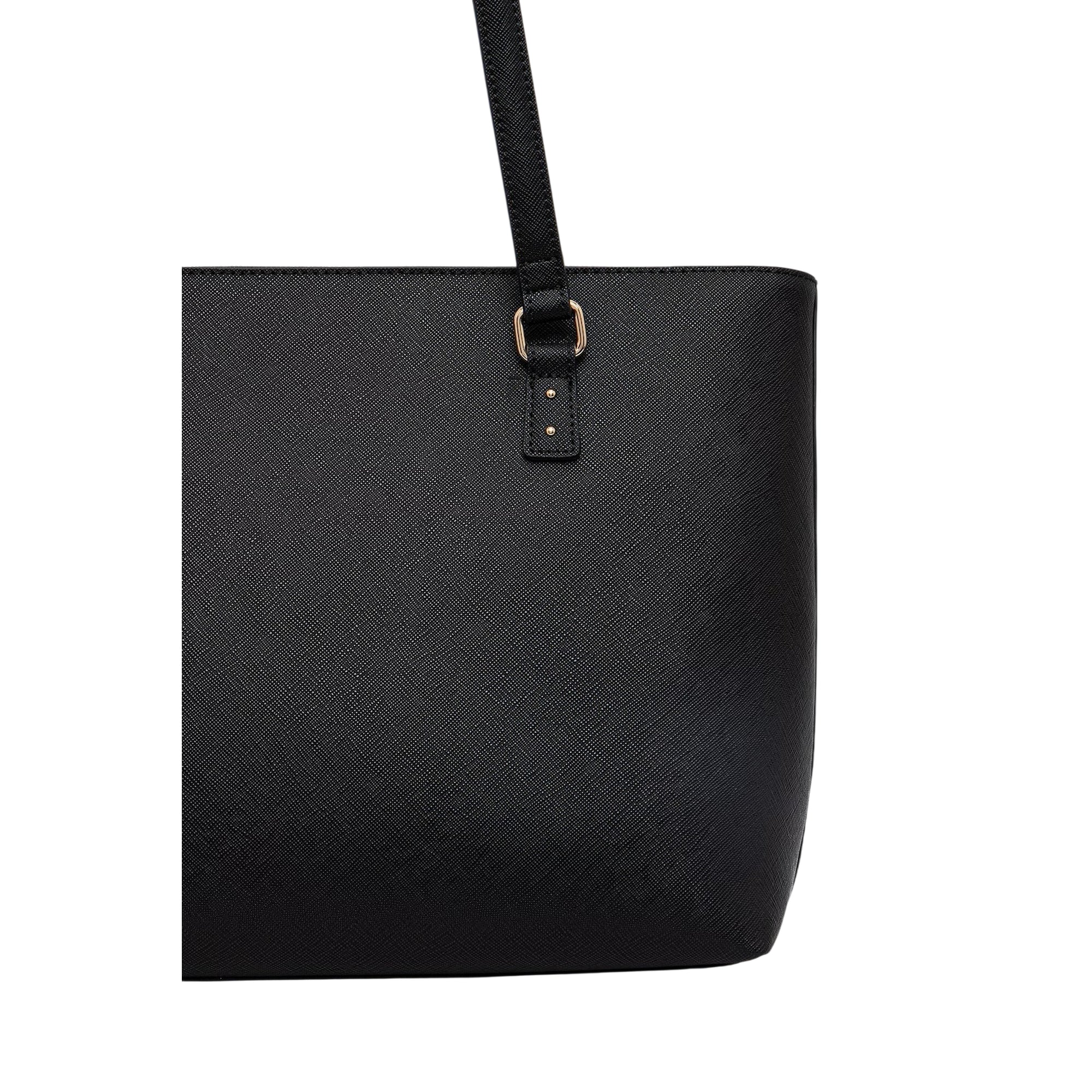 Tote bag grande Donna con charm nero - Image 3