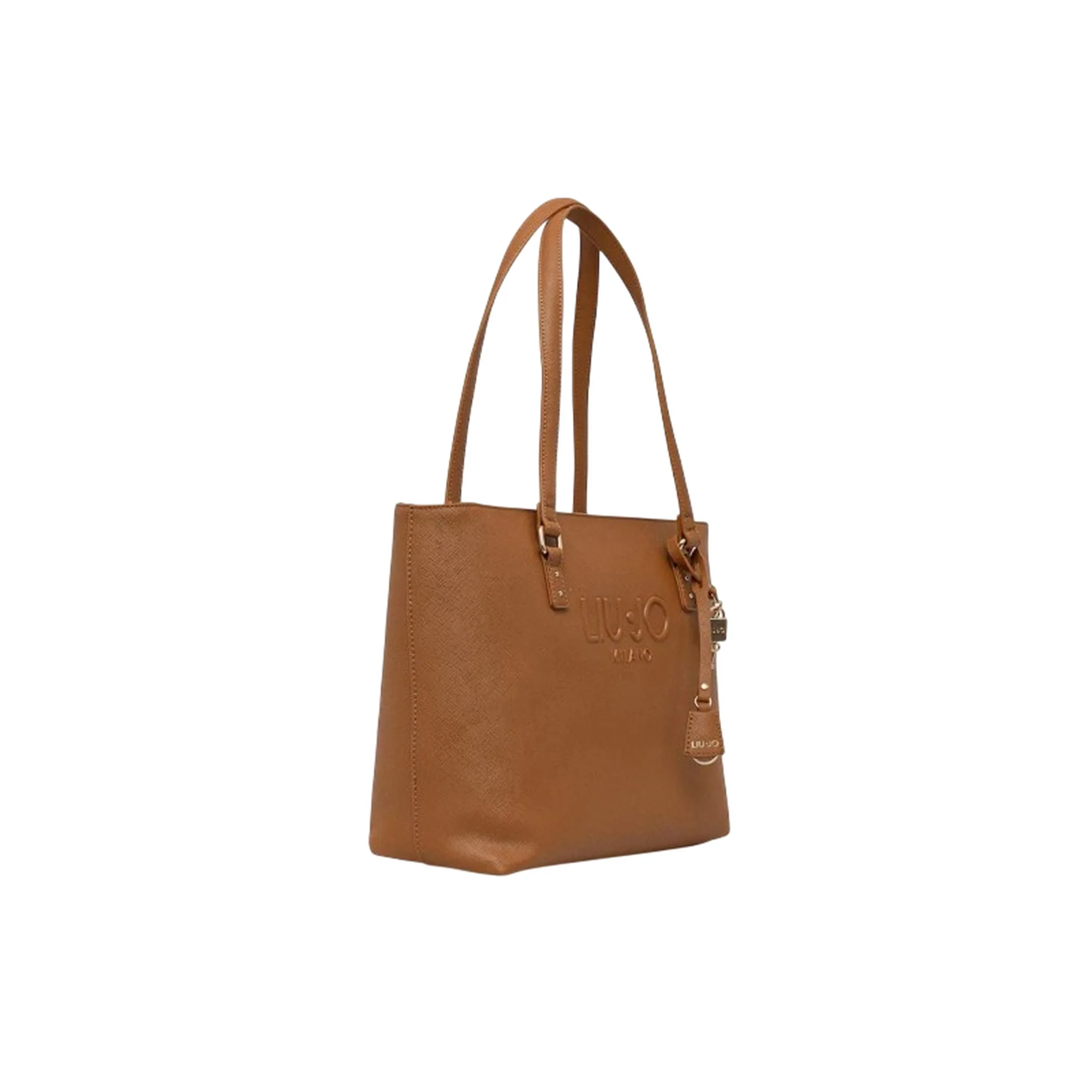 Tote bag grande Donna con charm marrone - Image 2