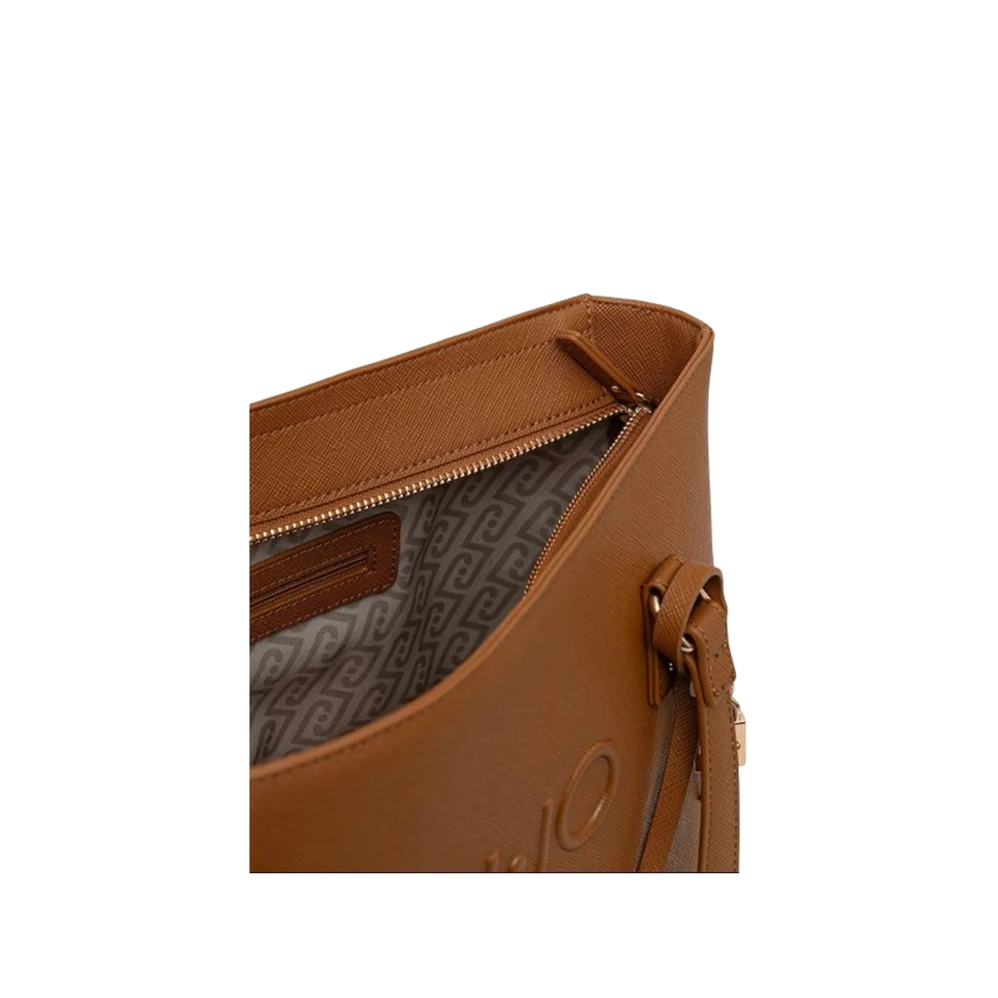 Tote bag grande Donna con charm marrone - Image 3