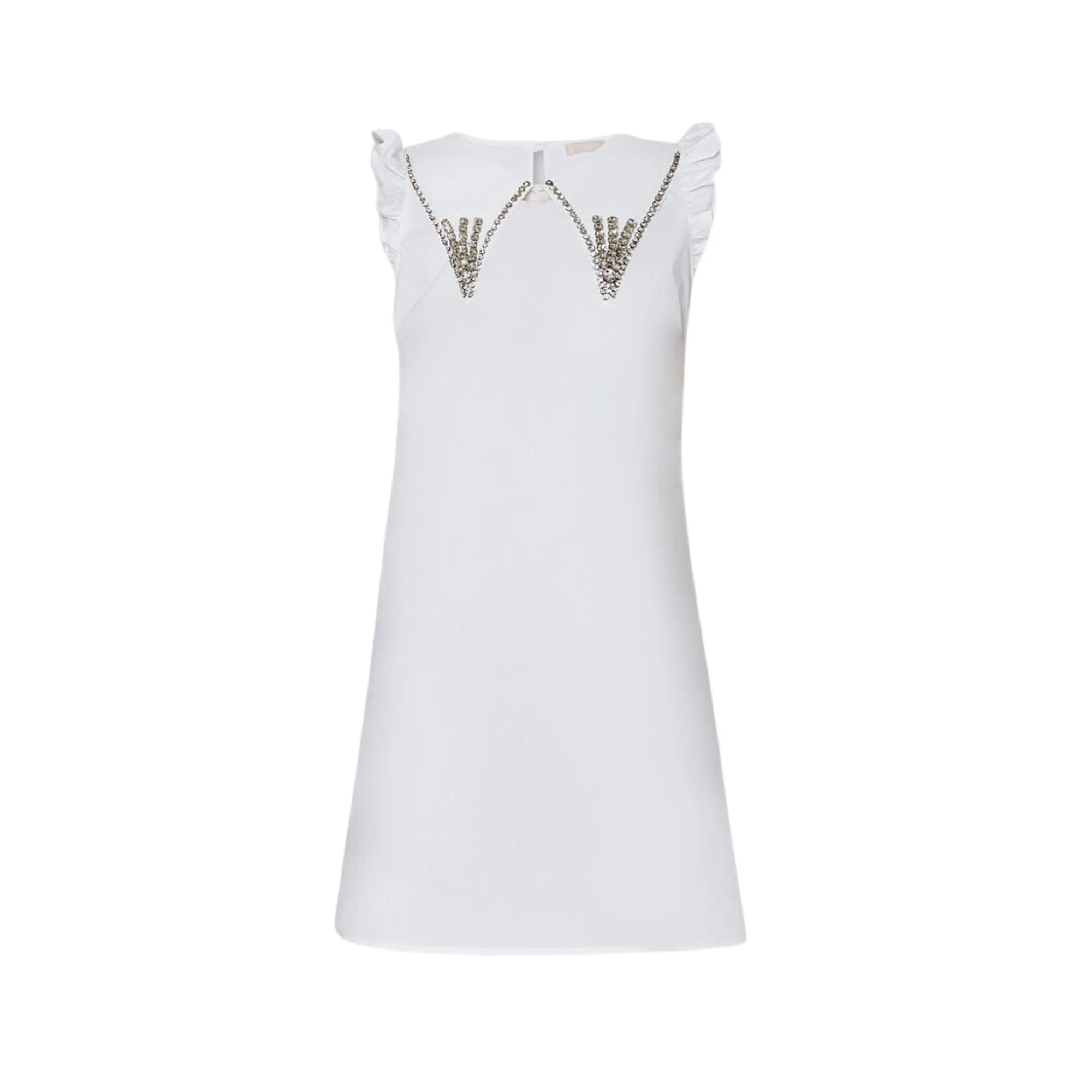 Abito Donna mini con colletto strass - Image 4