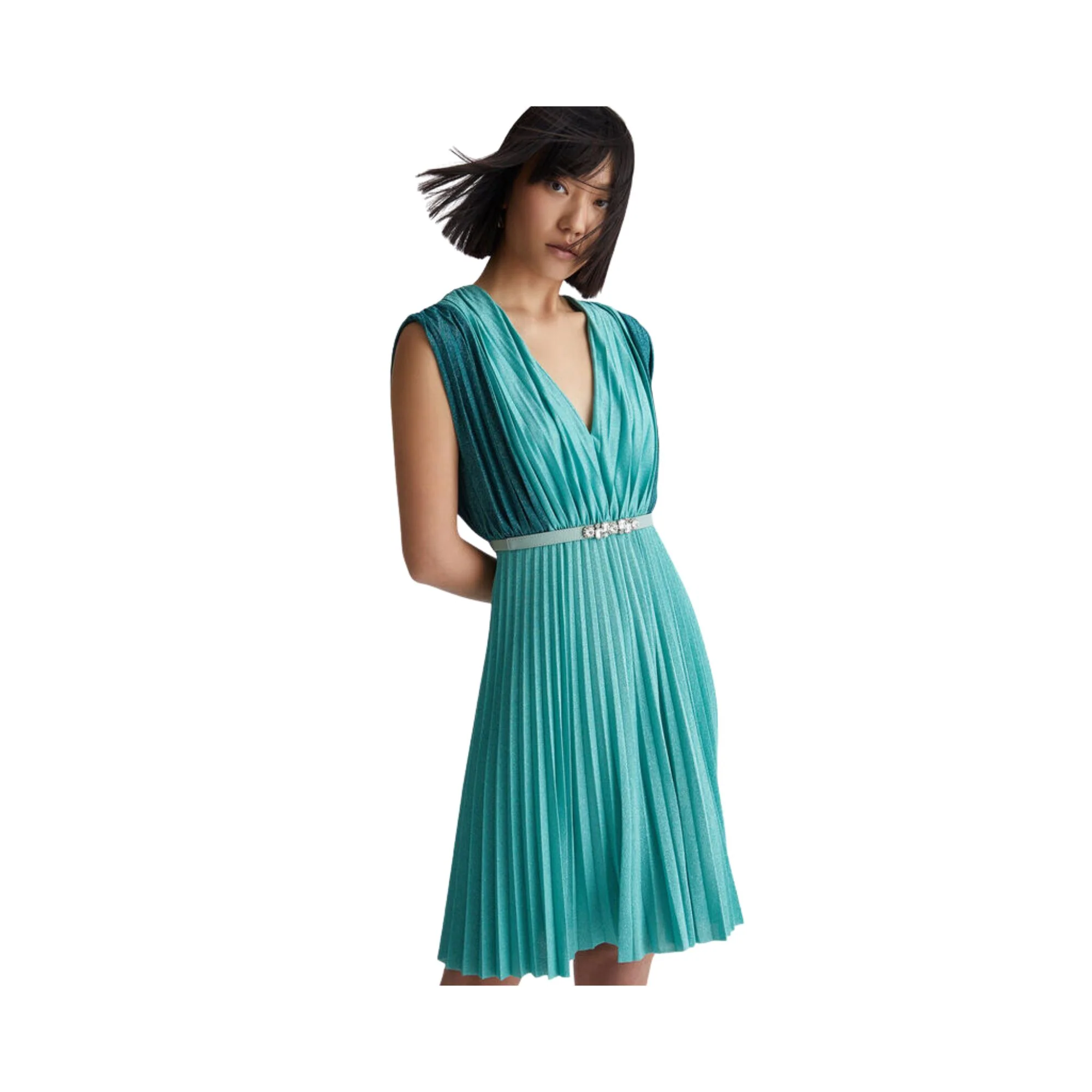 Vestito Donna plissé in lurex - Image 2
