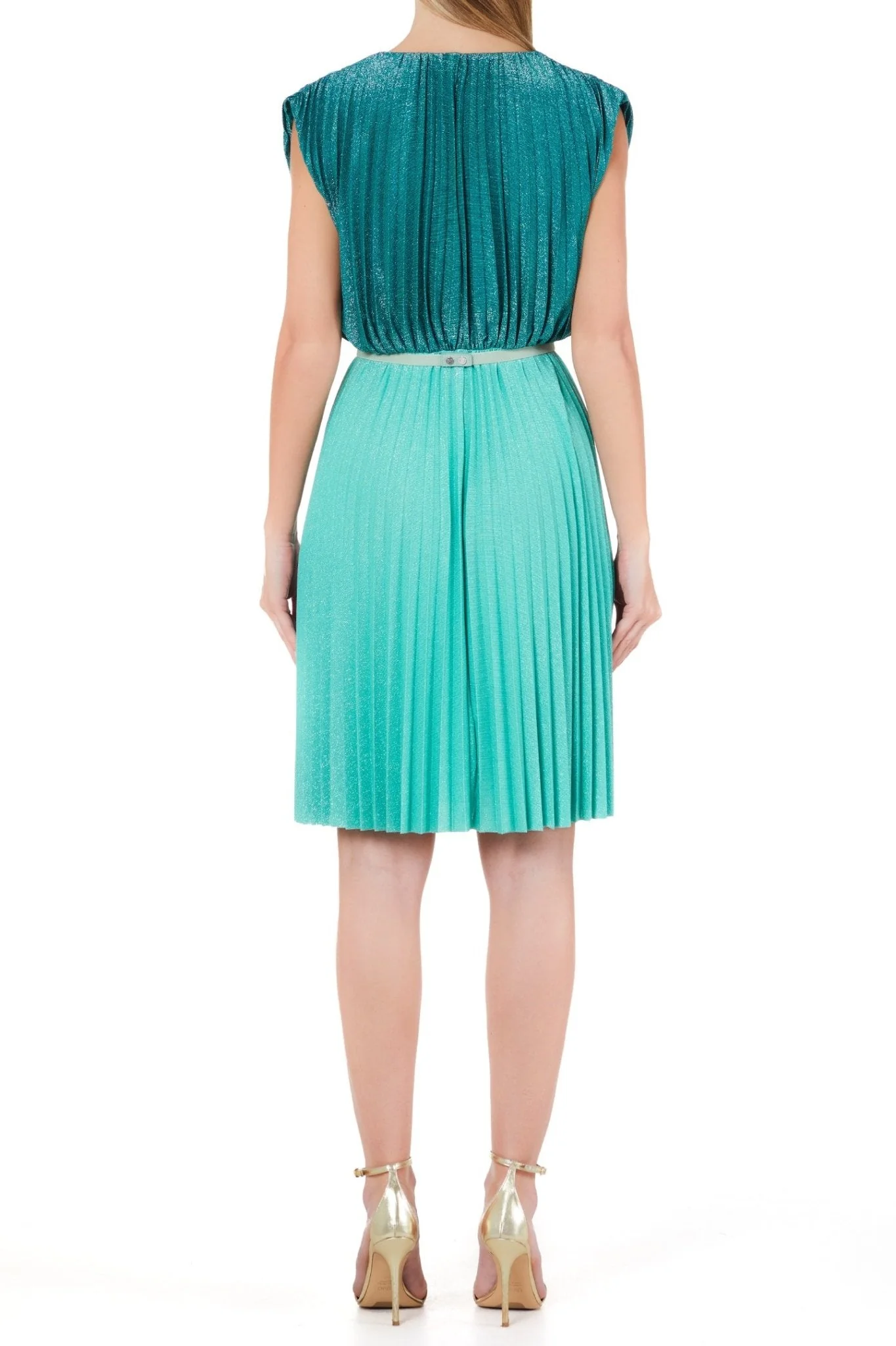 Vestito Donna plissé in lurex - Image 8