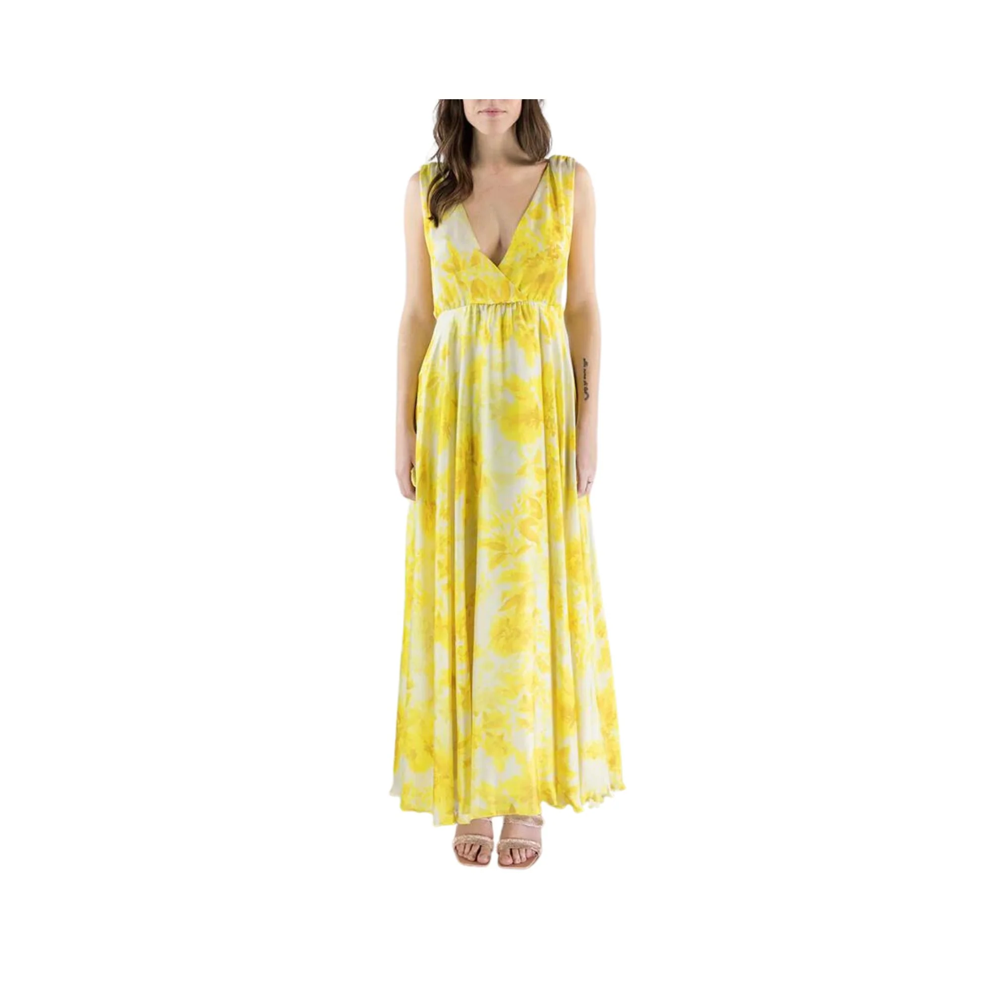Abito Donna lungo con fantasia floreale