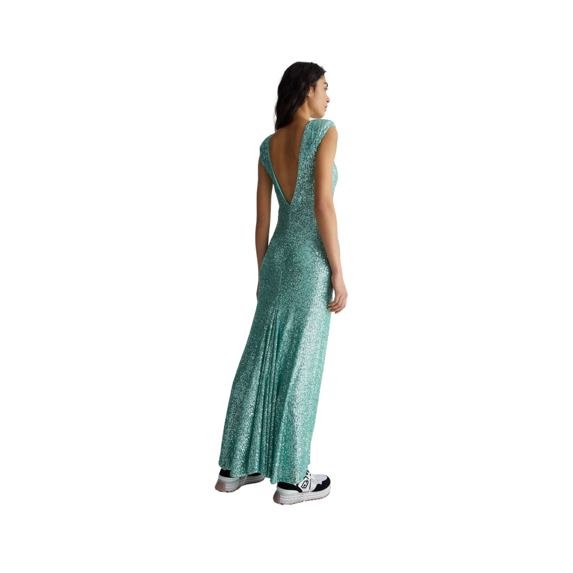 Abito Donna lungo paillettato - Image 3