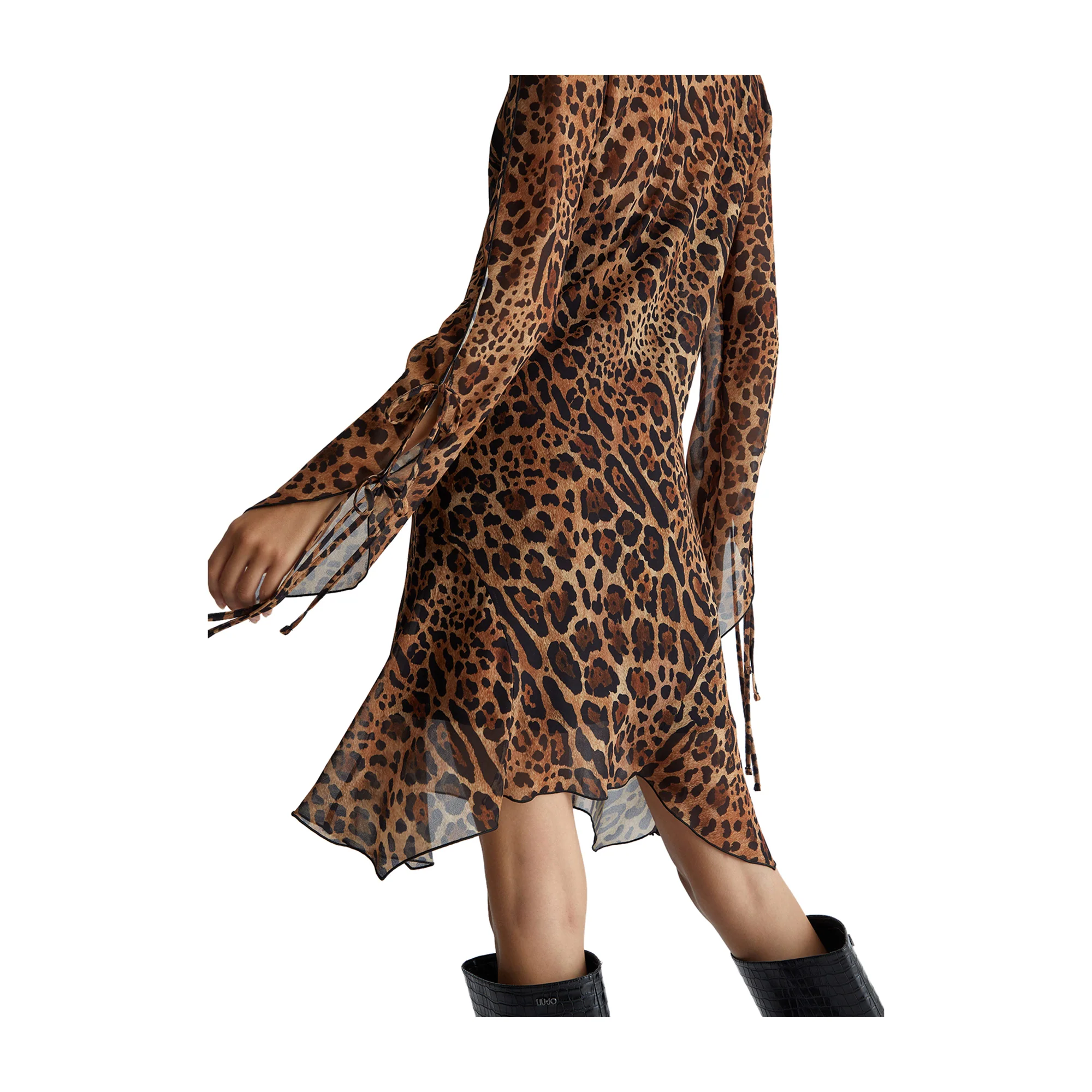 Abito corto Donna animalier in tulle - Image 5