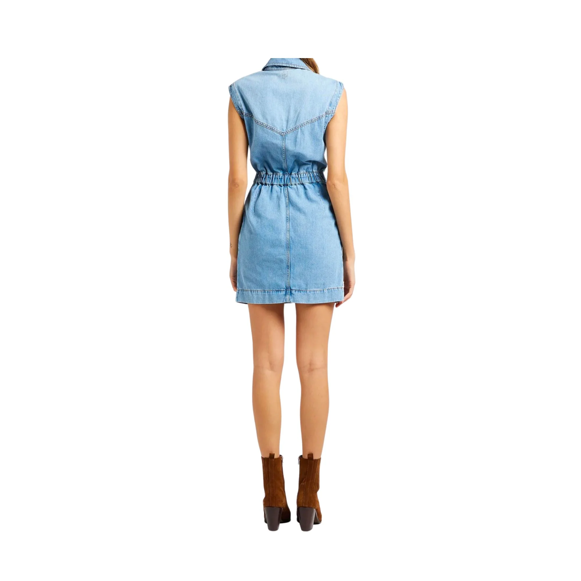 Abito Donna corto in Jeans - Image 2