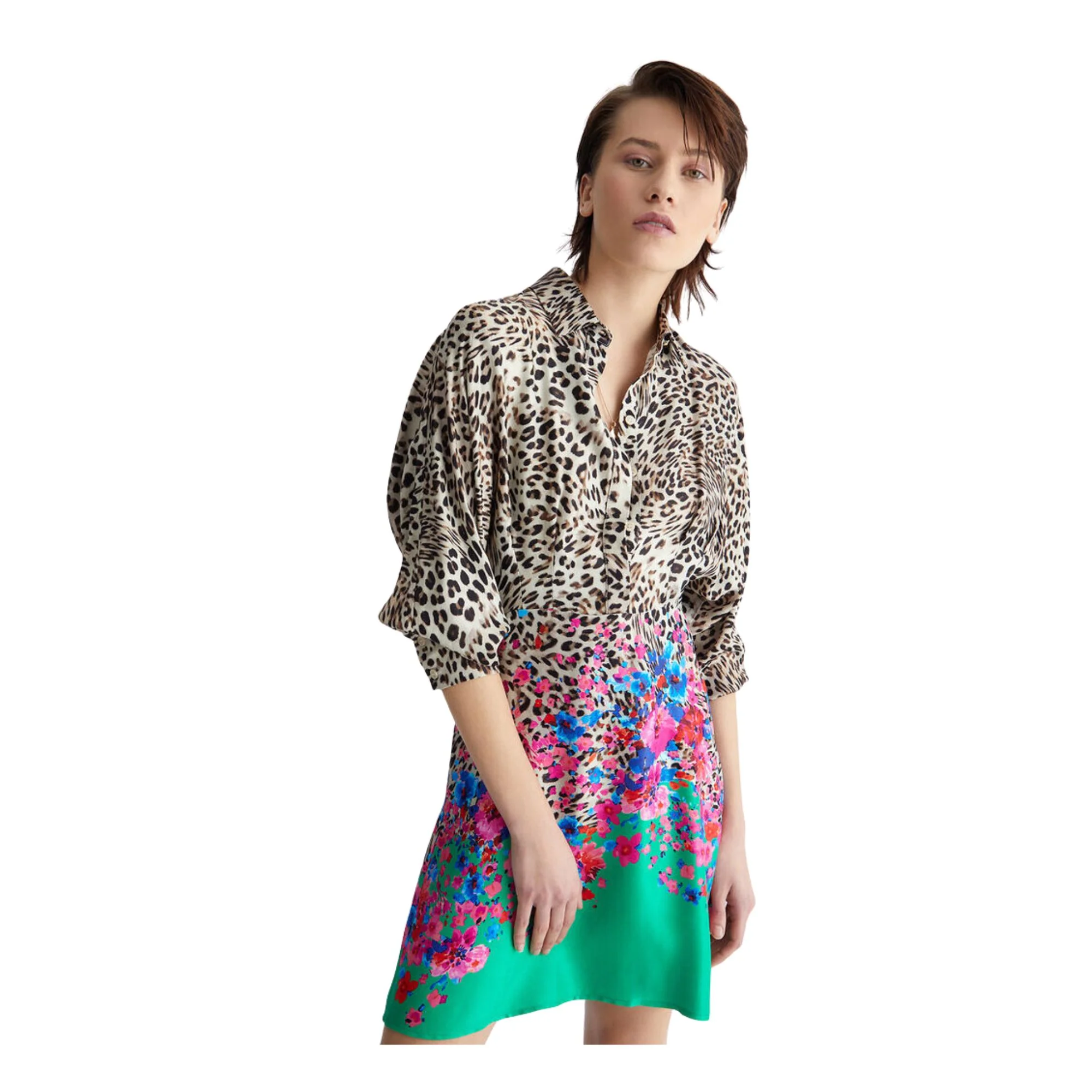 Abito Donna stampa animalier e floreale - Image 2