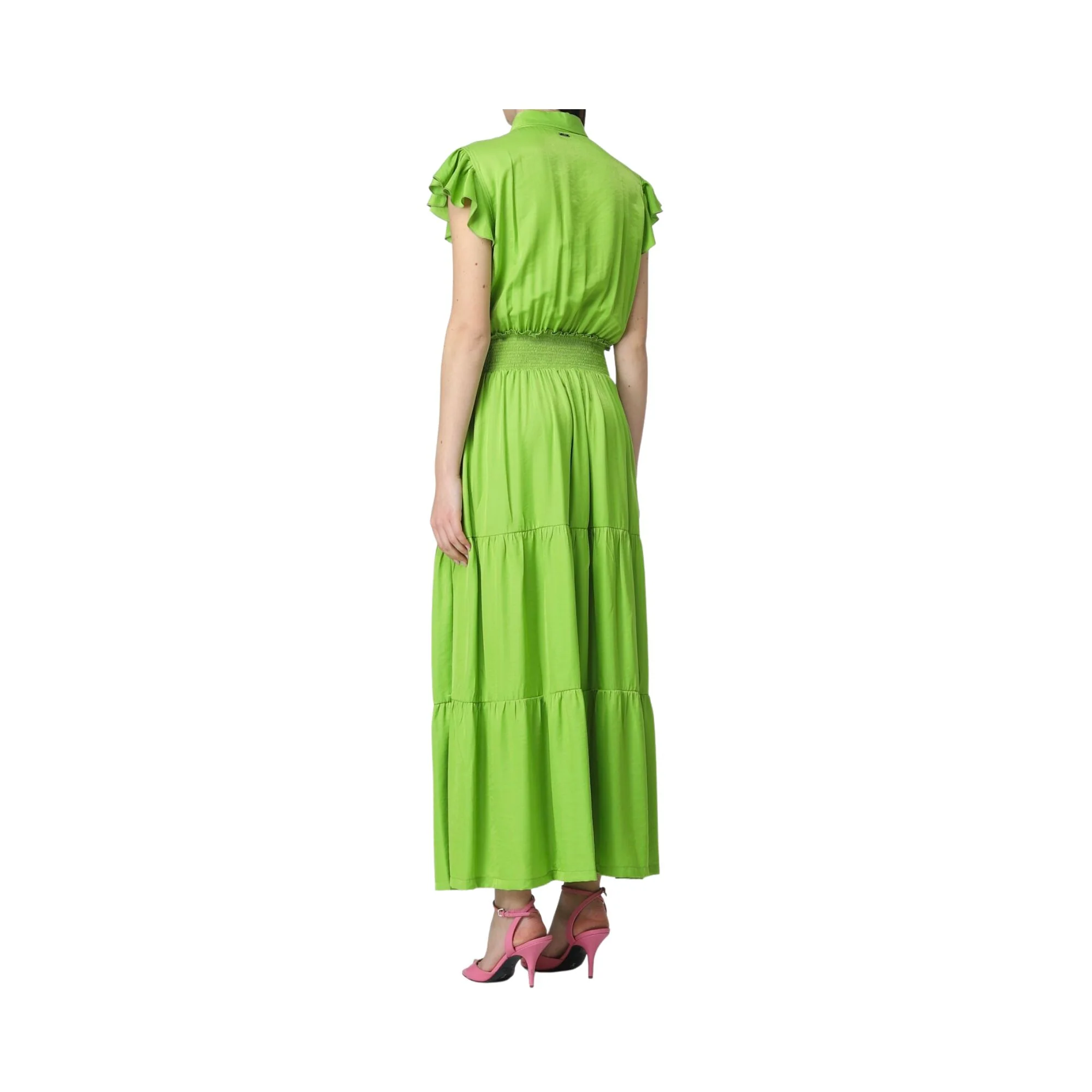 Abito Donna in misto viscosa con tasche frontali - Image 3