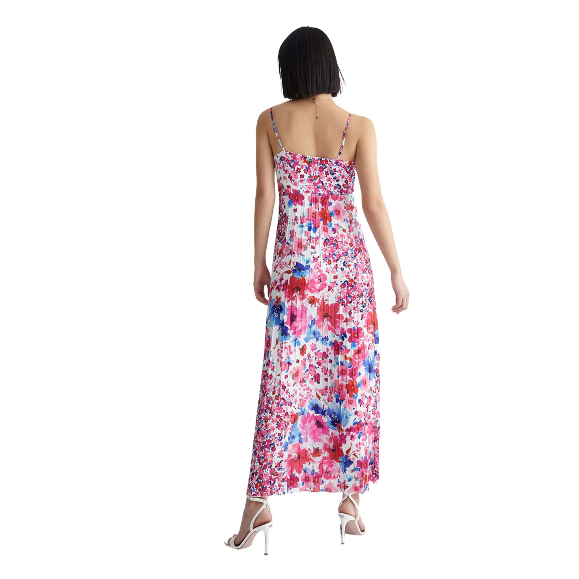 Vestito in raso stampato Donna - Stampa Foulard - Image 6